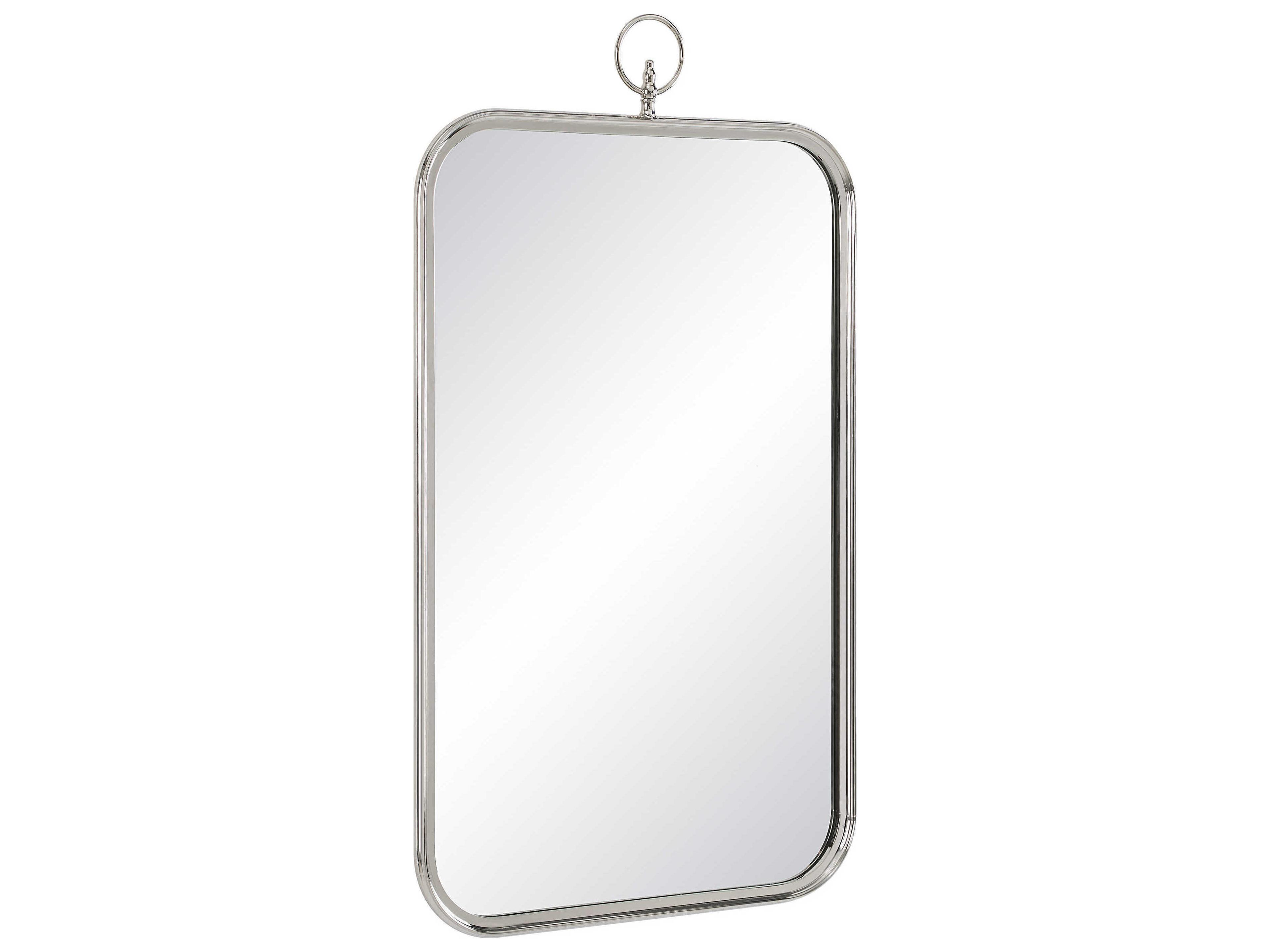 Renwil Dios Polished Nickel Rectangular Wall Mirror
