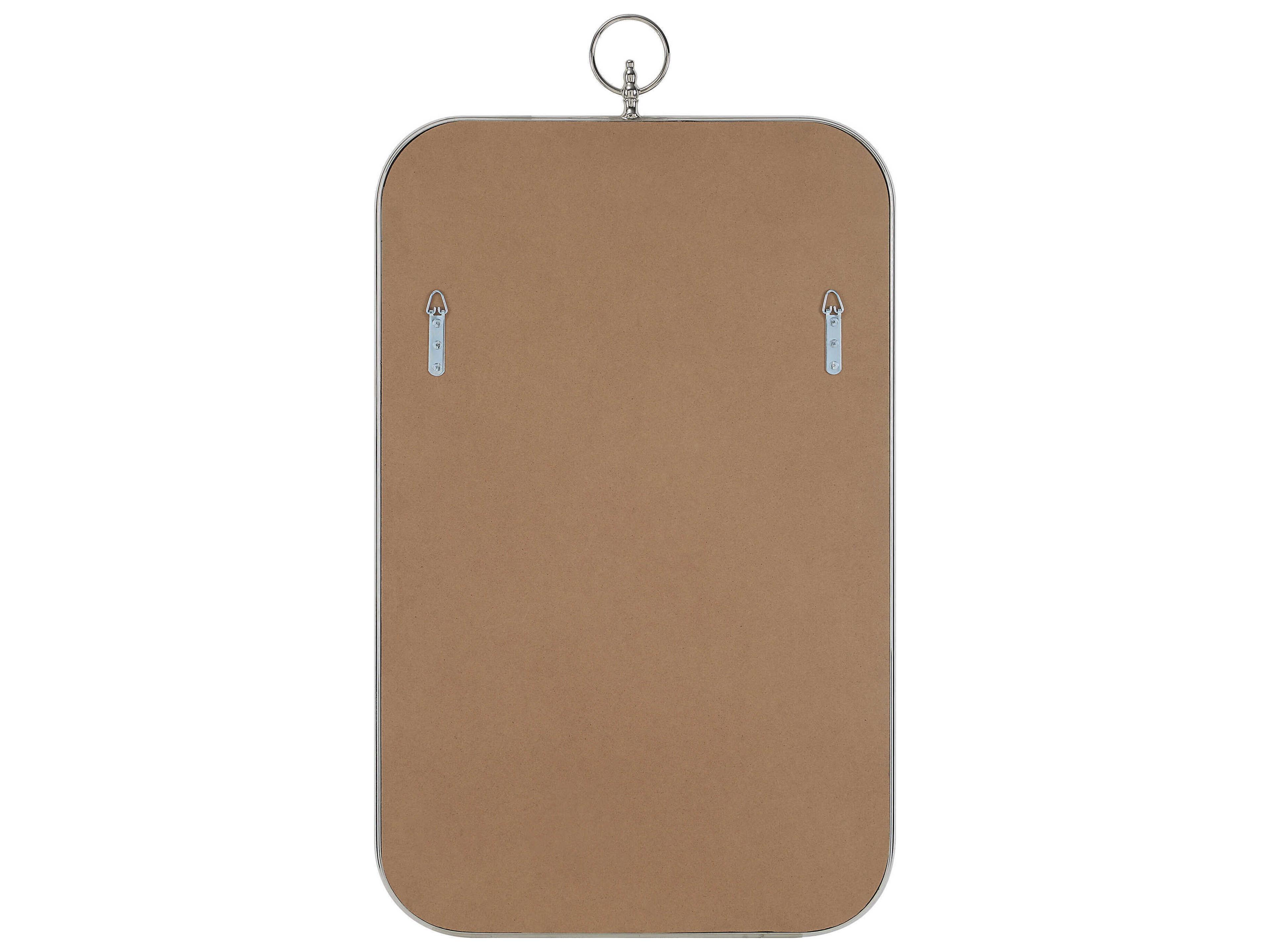 Renwil Dios Polished Nickel Rectangular Wall Mirror