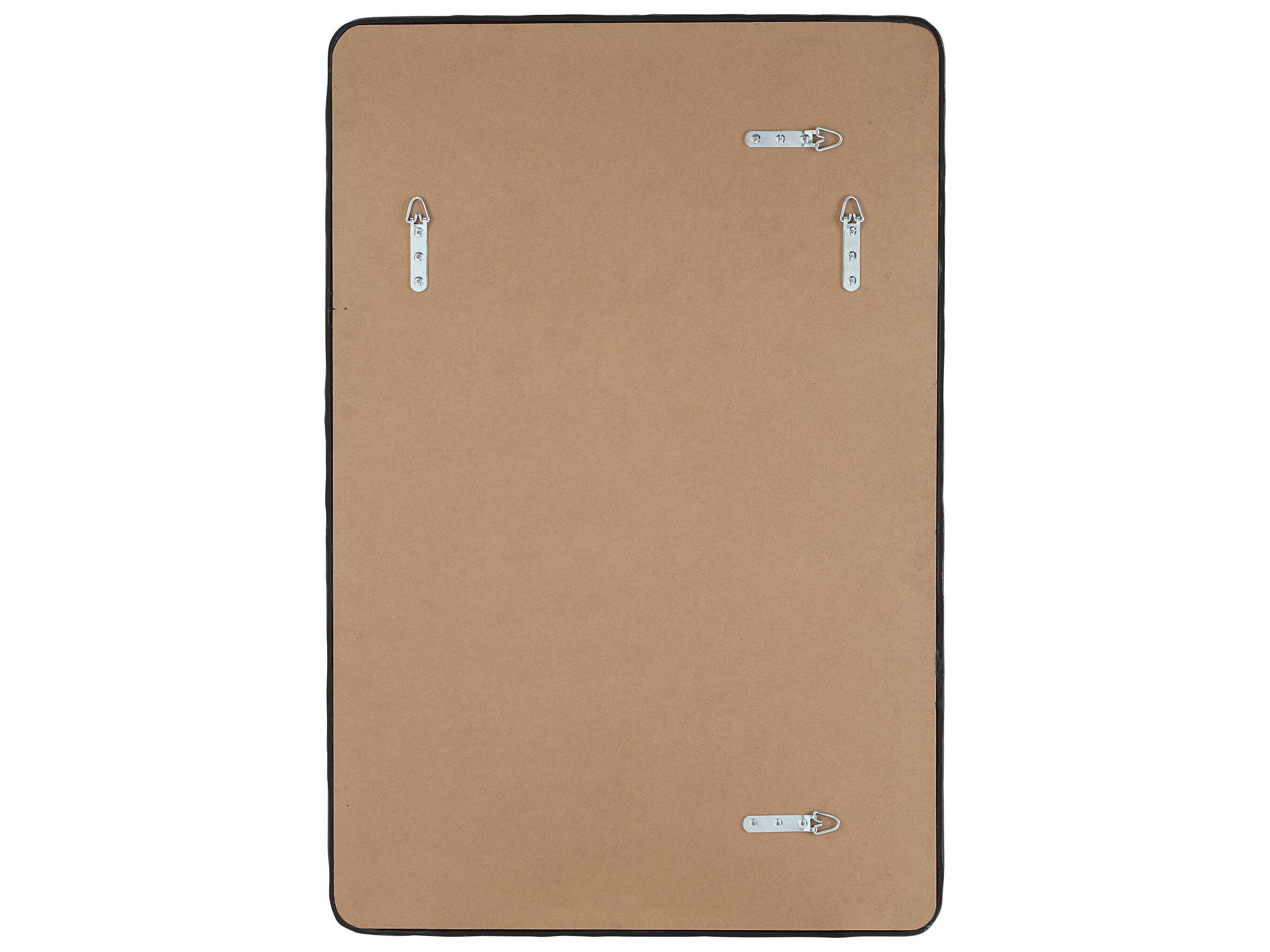 Renwil Jorah Matte Black Rectangular Wall Mirror