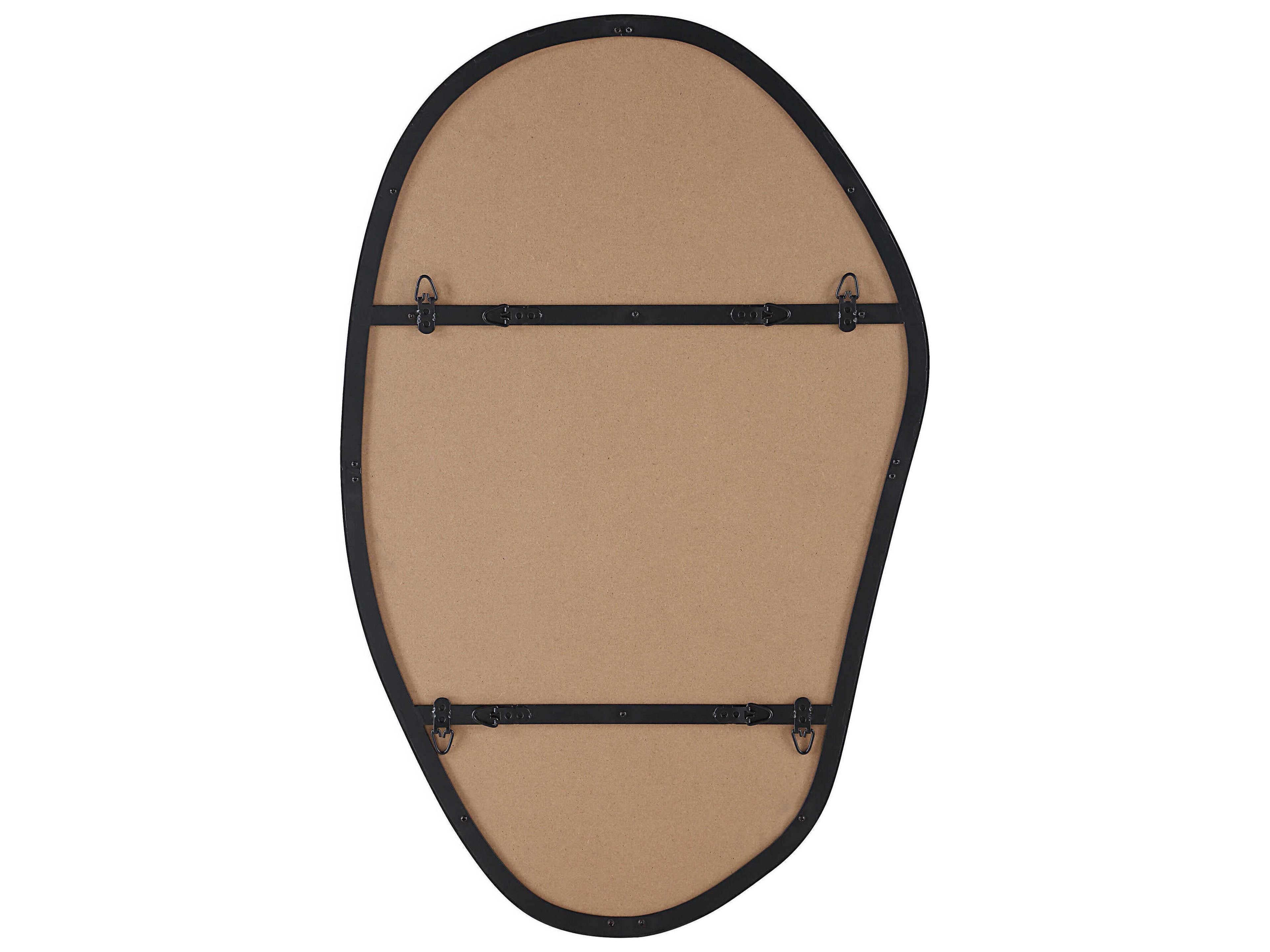 Renwil Gela Matte Black Wall Mirror