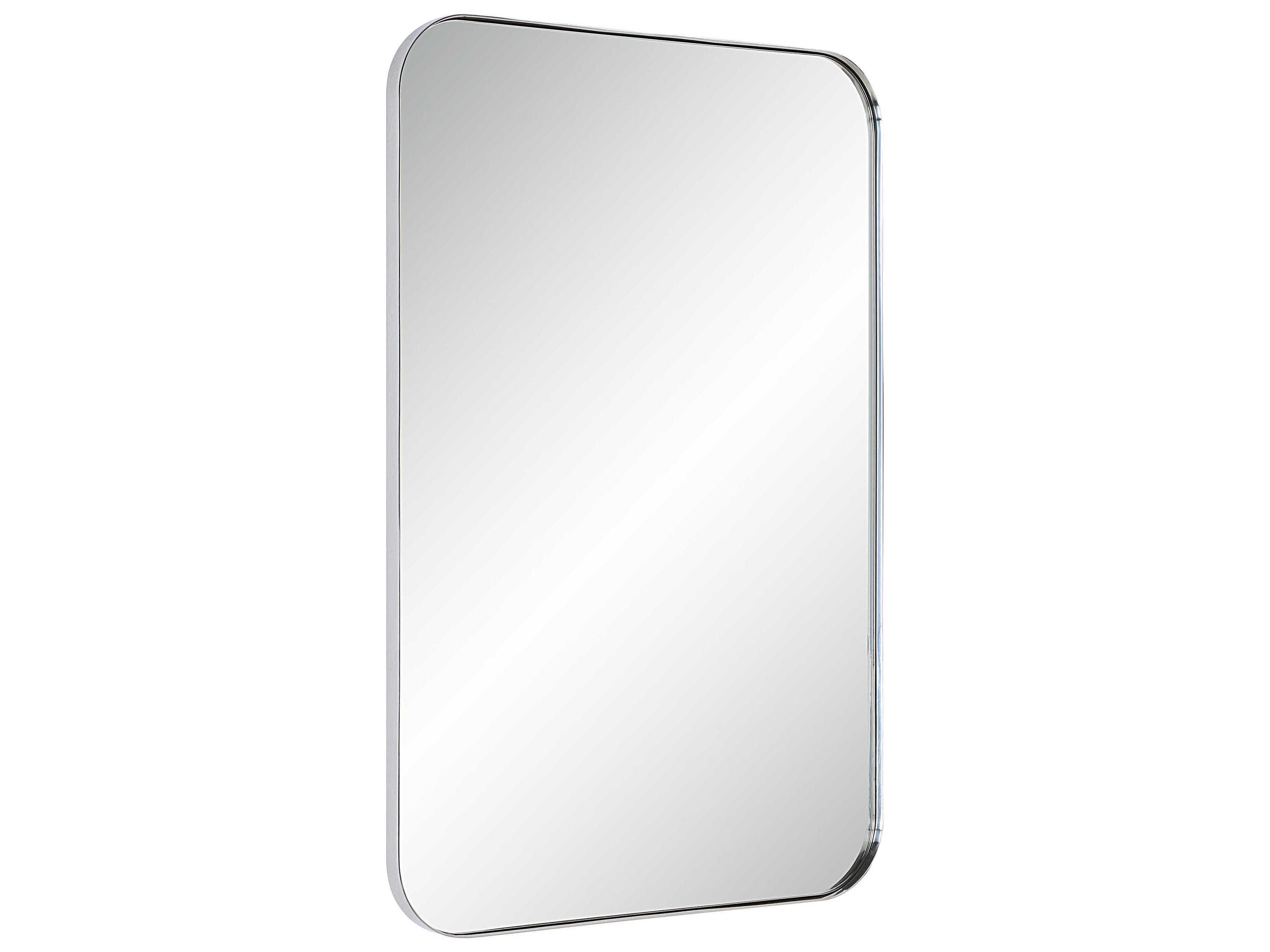 Renwil Louvas Nickel Rectangular Wall Mirror