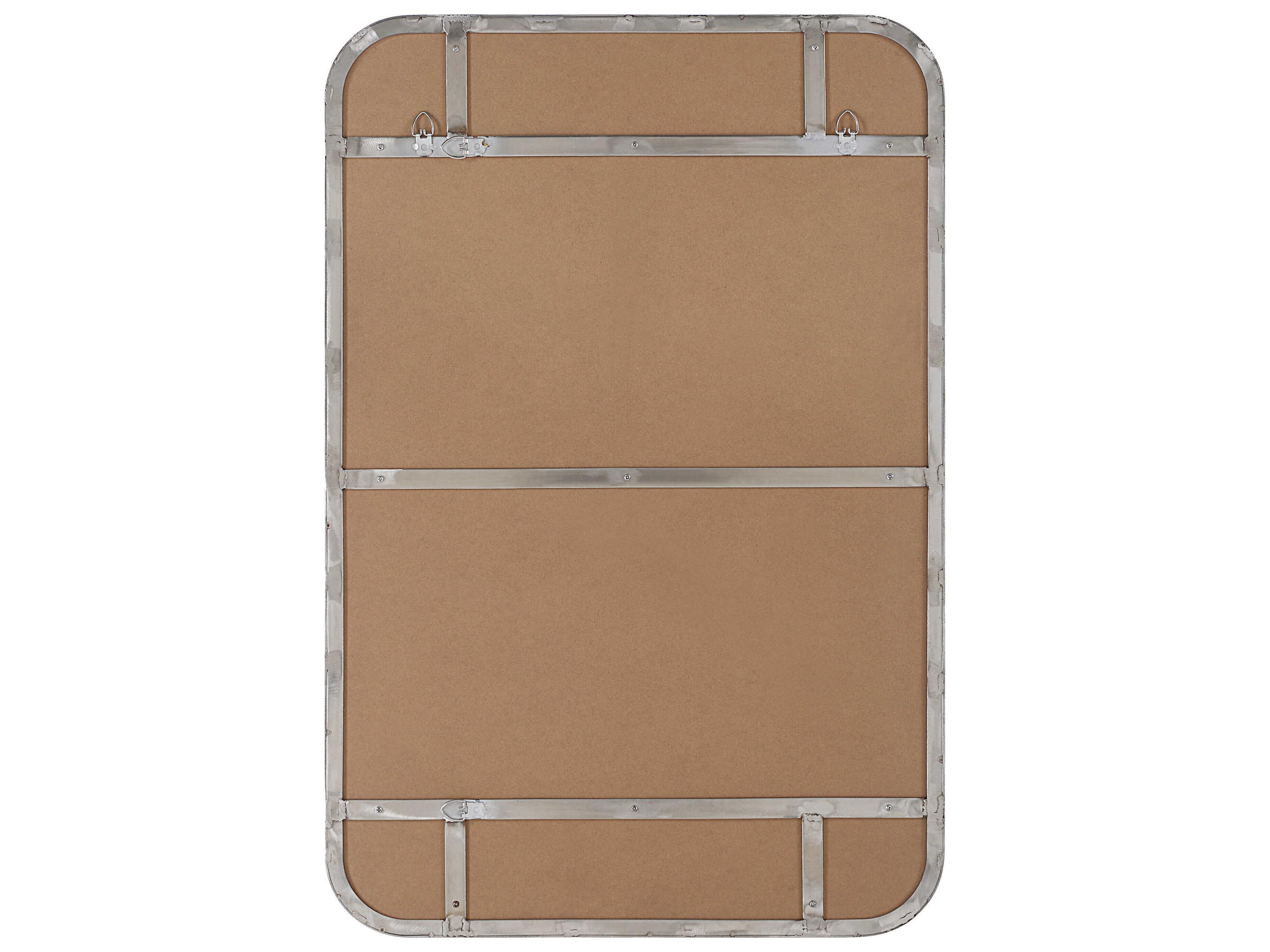 Renwil Louvas Nickel Rectangular Wall Mirror