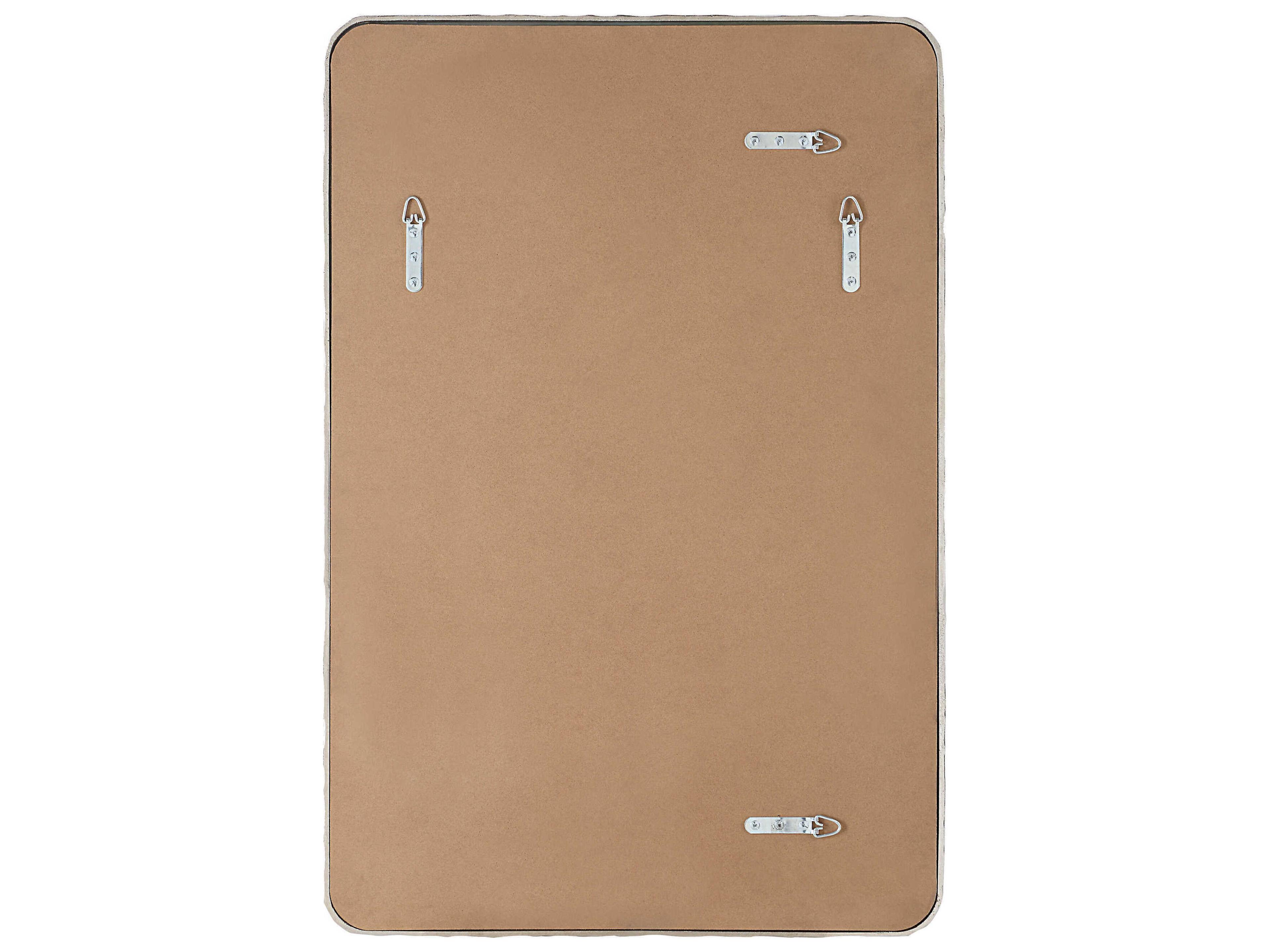 Renwil Pollonia Polished Nickel Rectangular Wall Mirror