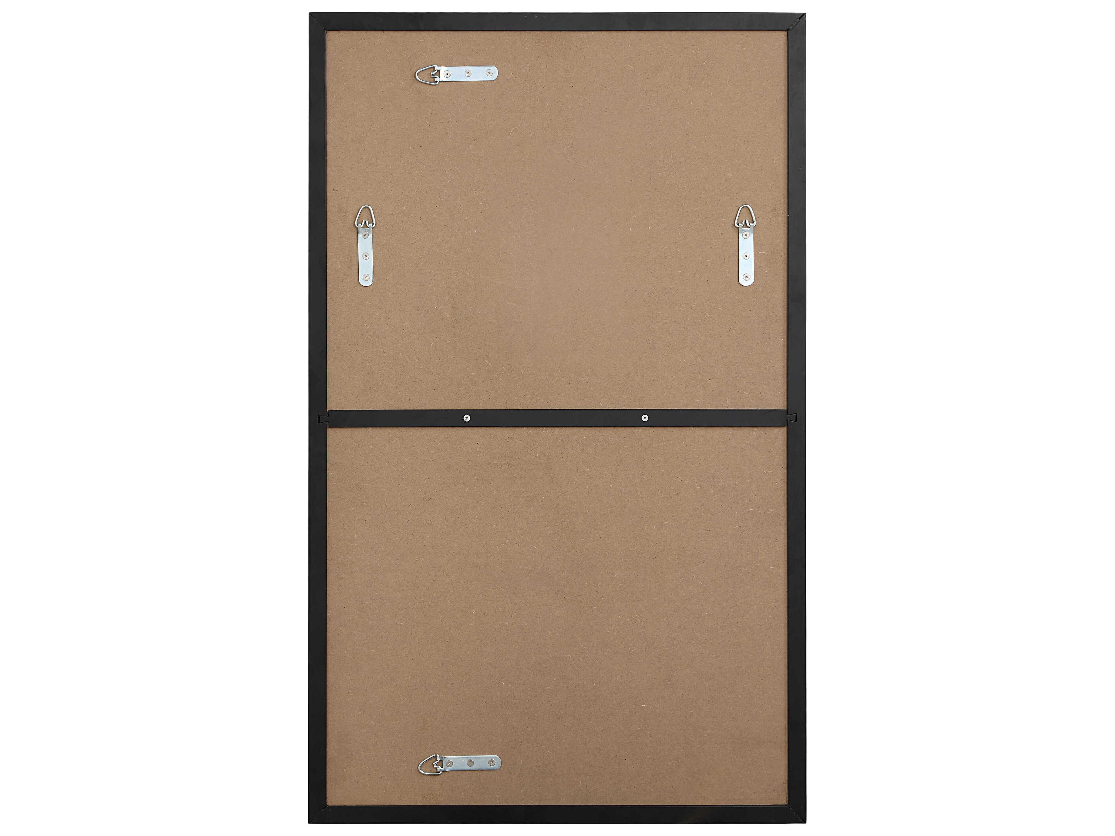 Renwil Loutro Matte Black Rectangular Wall Mirror