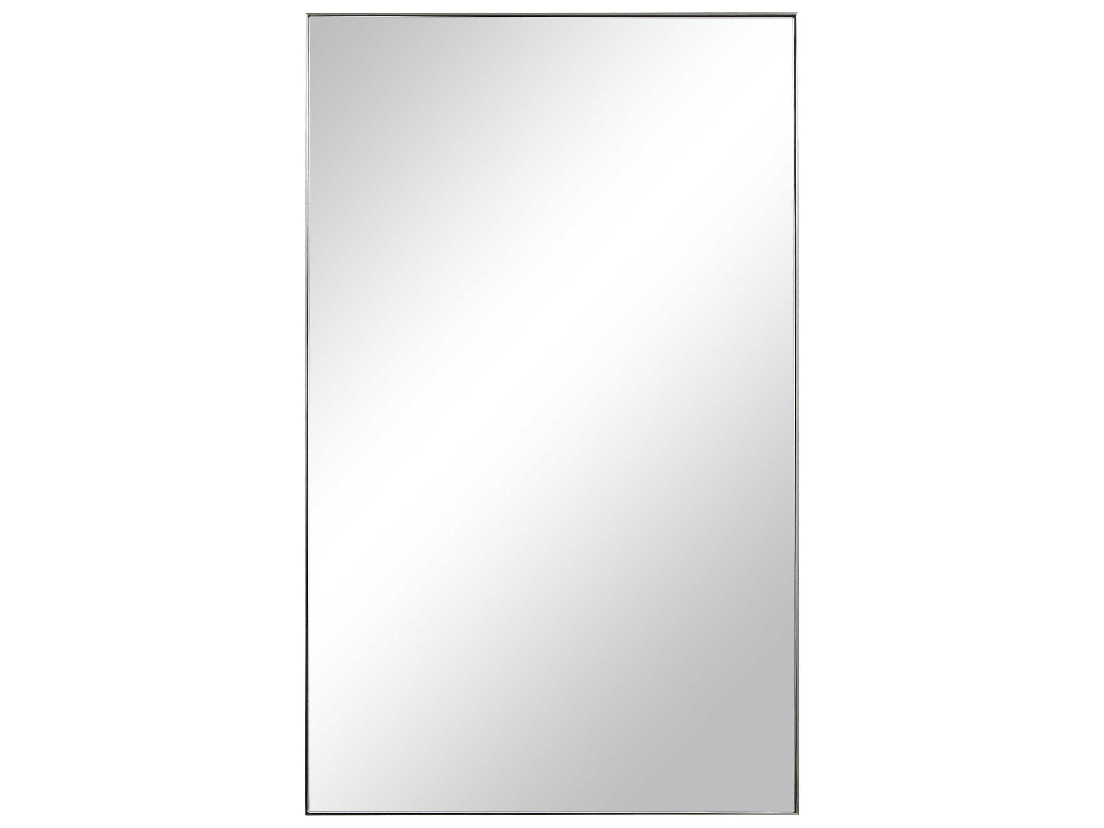 Spili Polished Nickel Rectangular Wall Mirror
