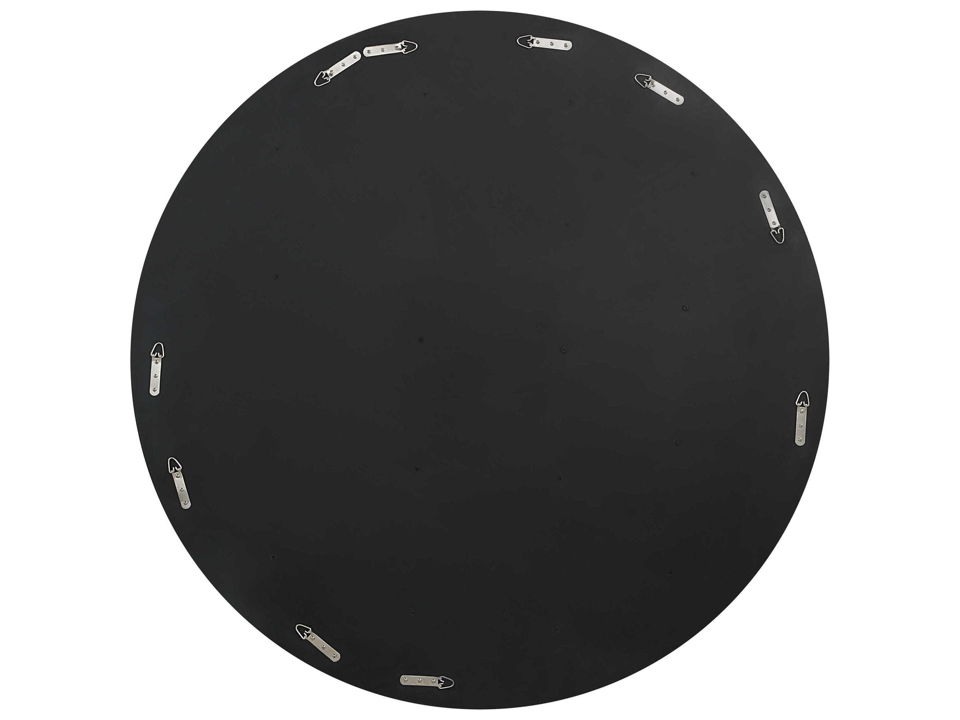 Renwil Ronda Walnut Round Wall Mirror