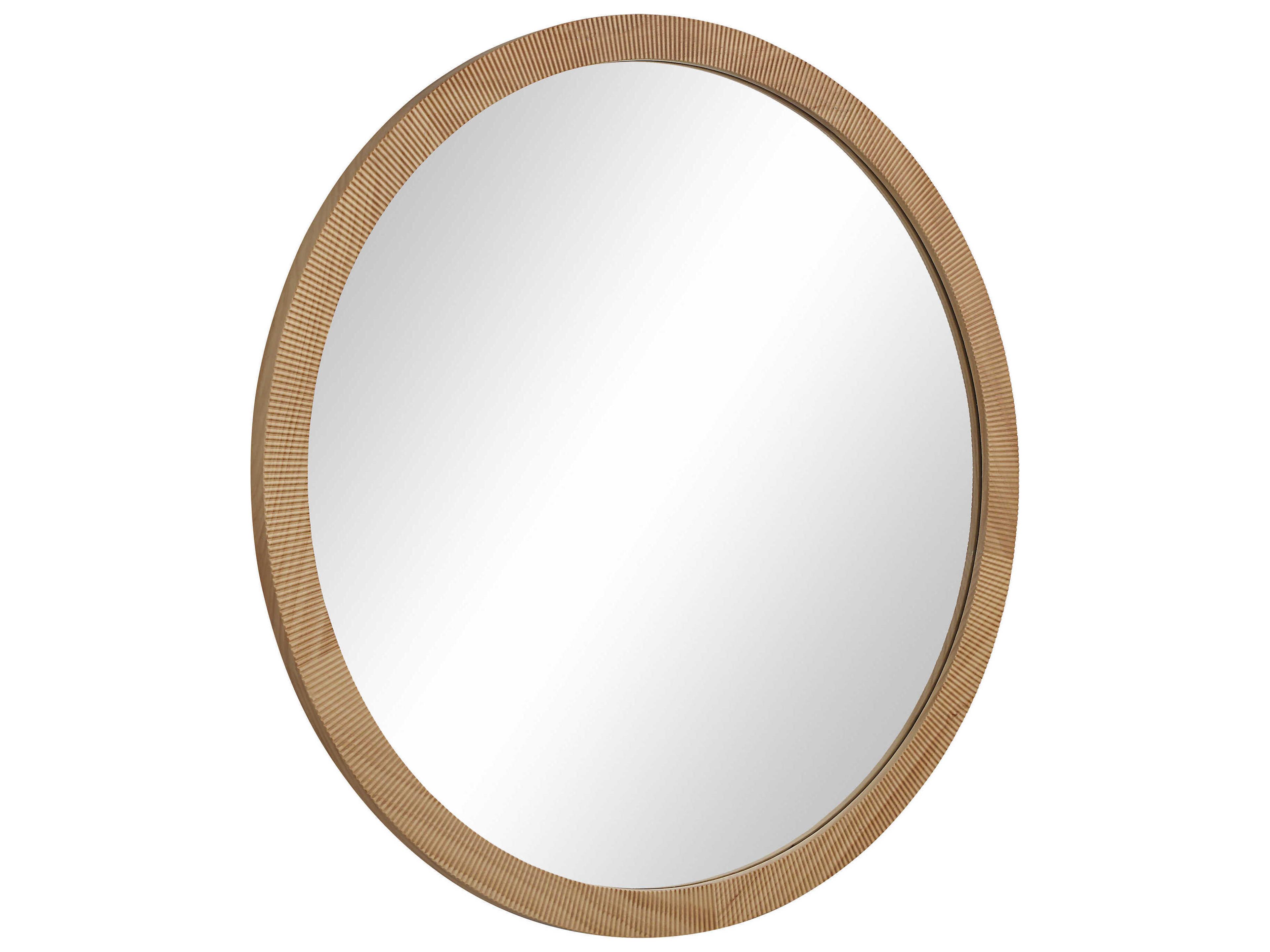 Renwil Noto Natural Round Wall Mirror