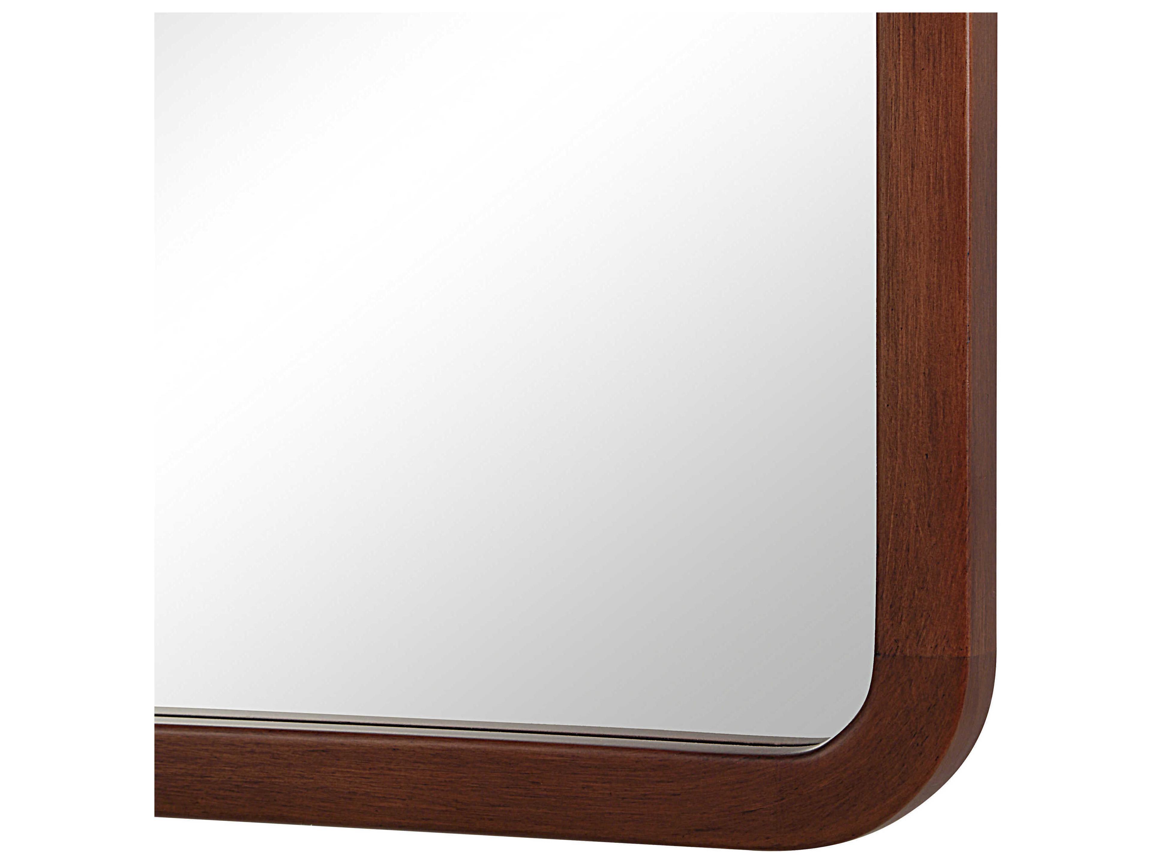 Renwil Tacna Walnut Rectangular Wall Mirror