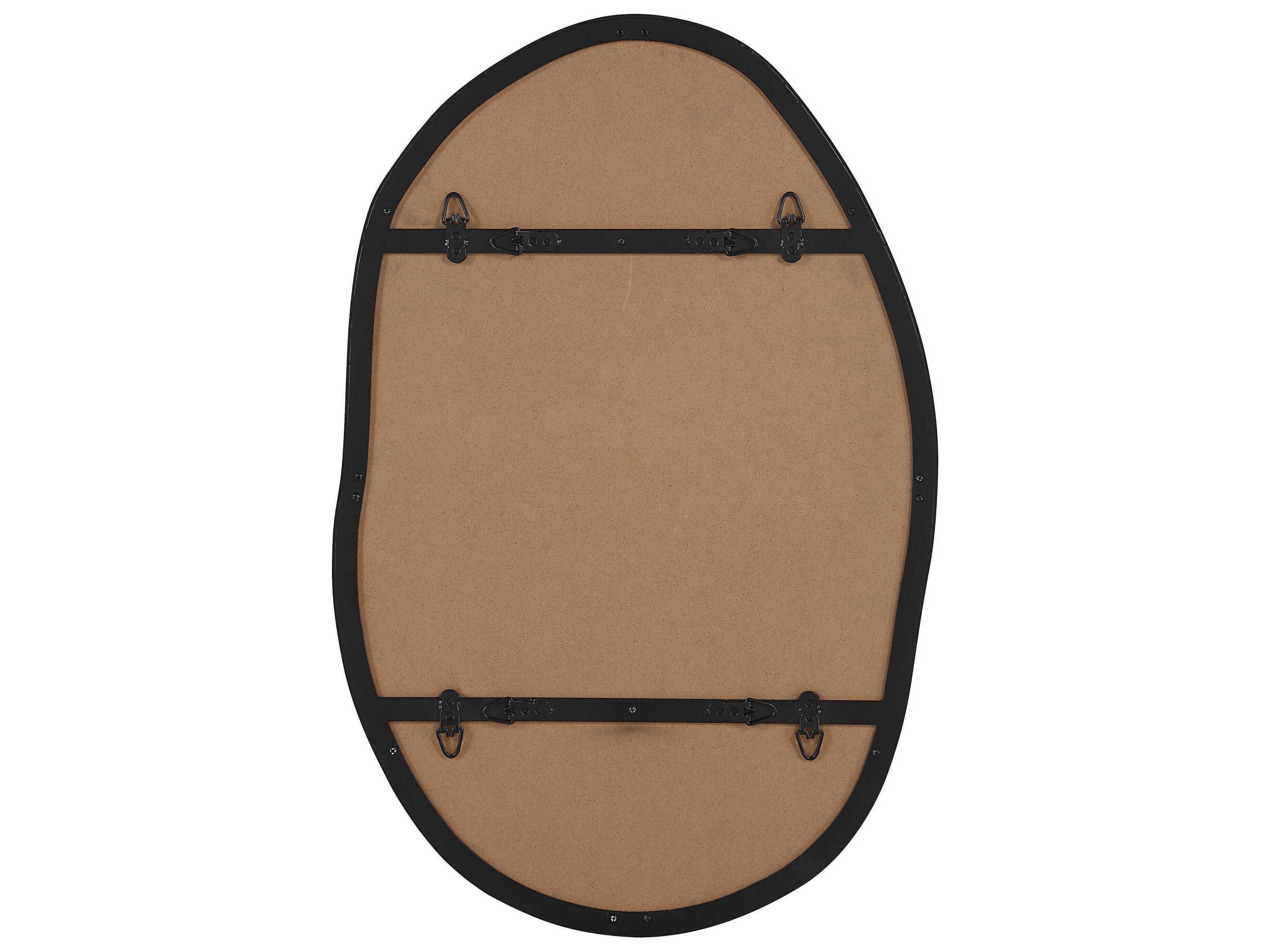 Renwil Messini Matte Black Wall Mirror