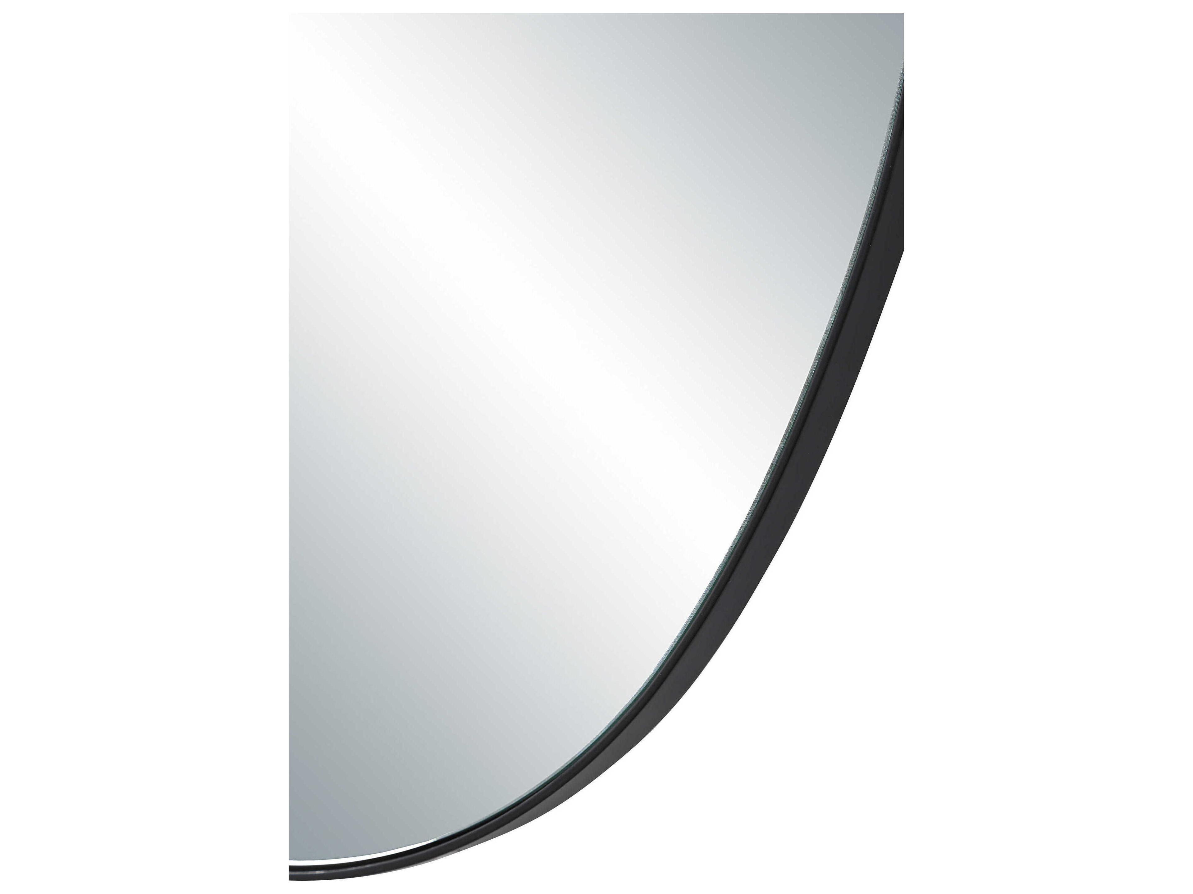 Renwil Messini Matte Black Wall Mirror