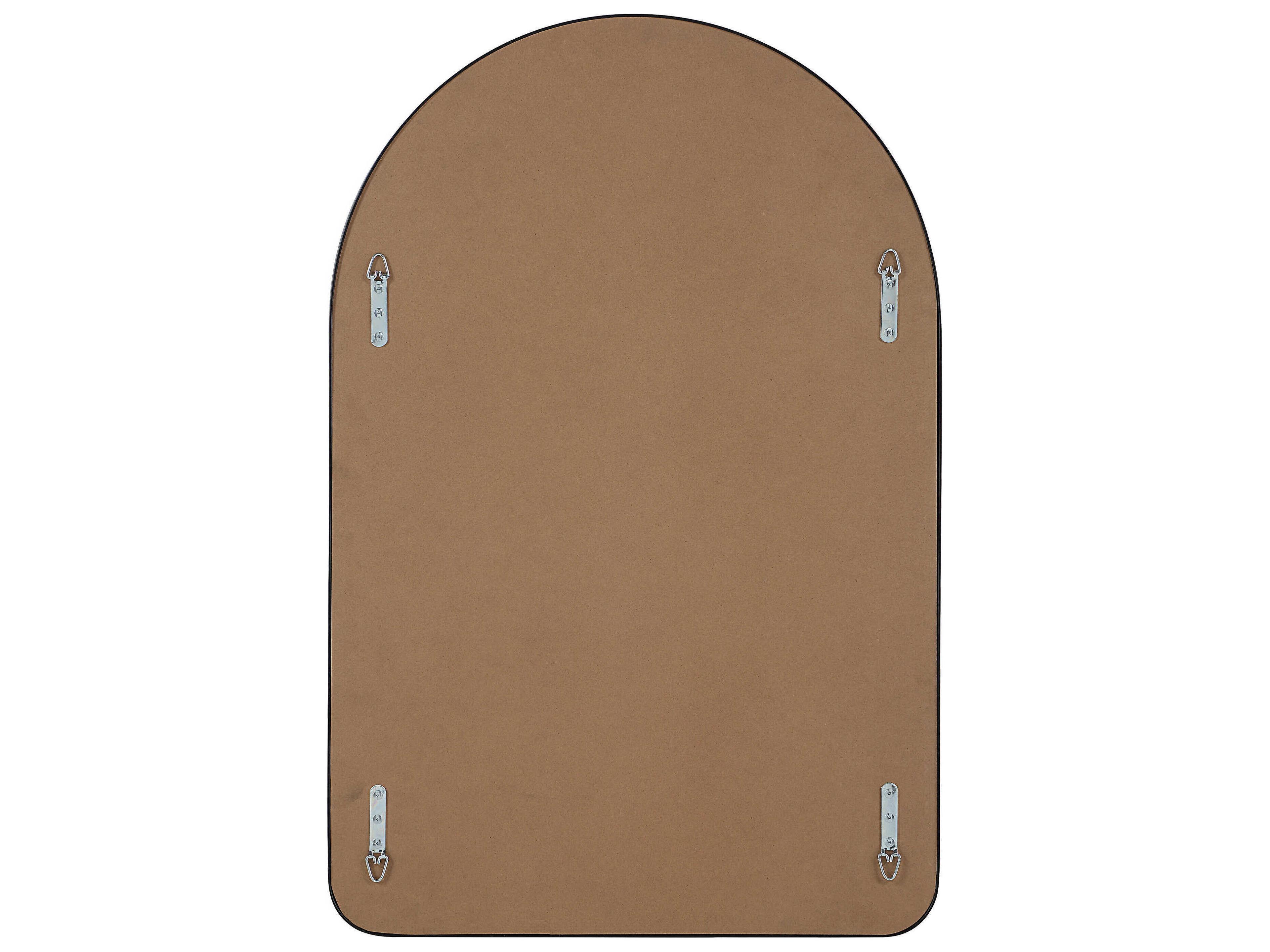 Renwil Cascais Matte Black Wall Mirror