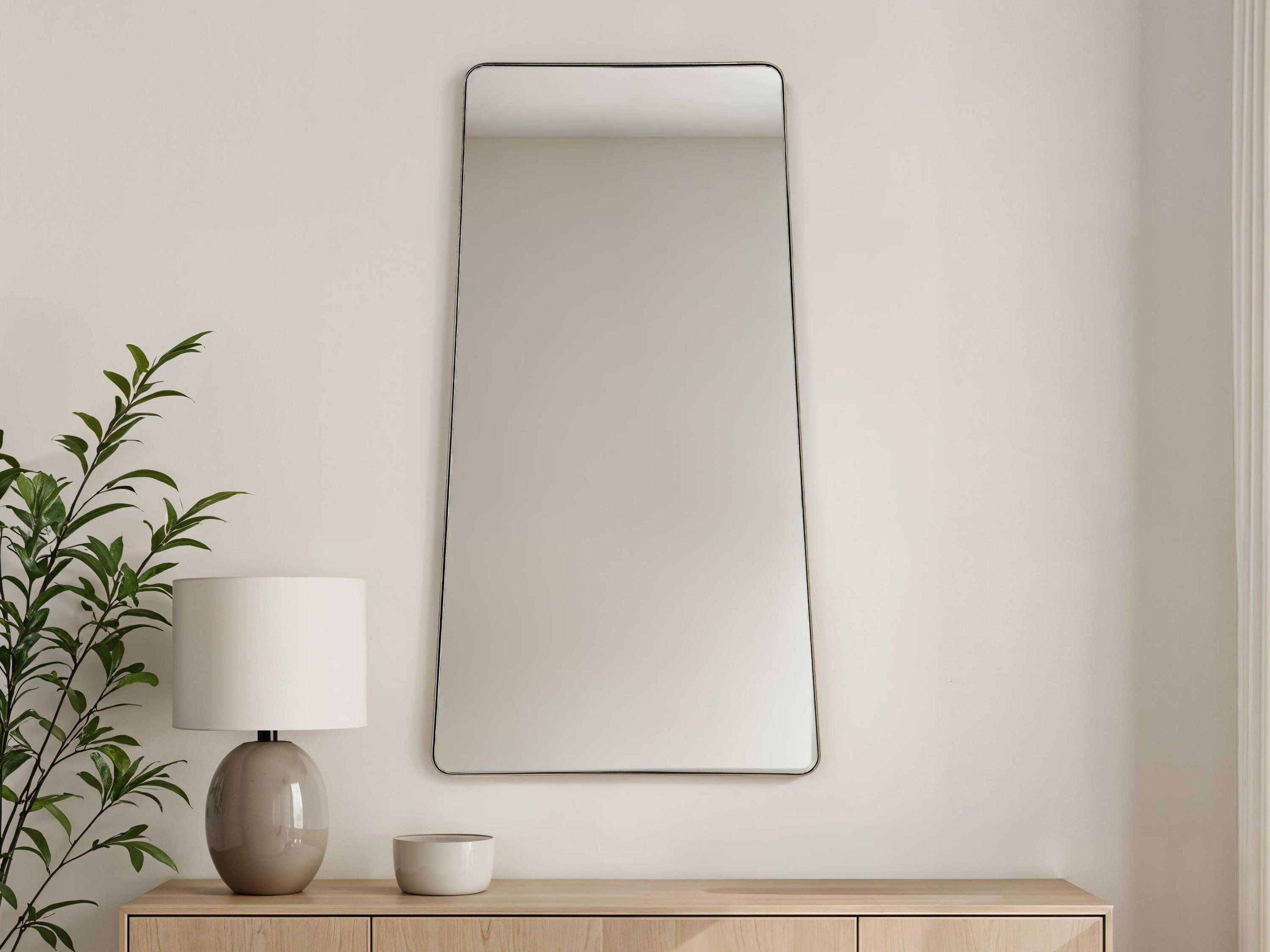 Renwil Miley Champagne Rectangular Wall Mirror