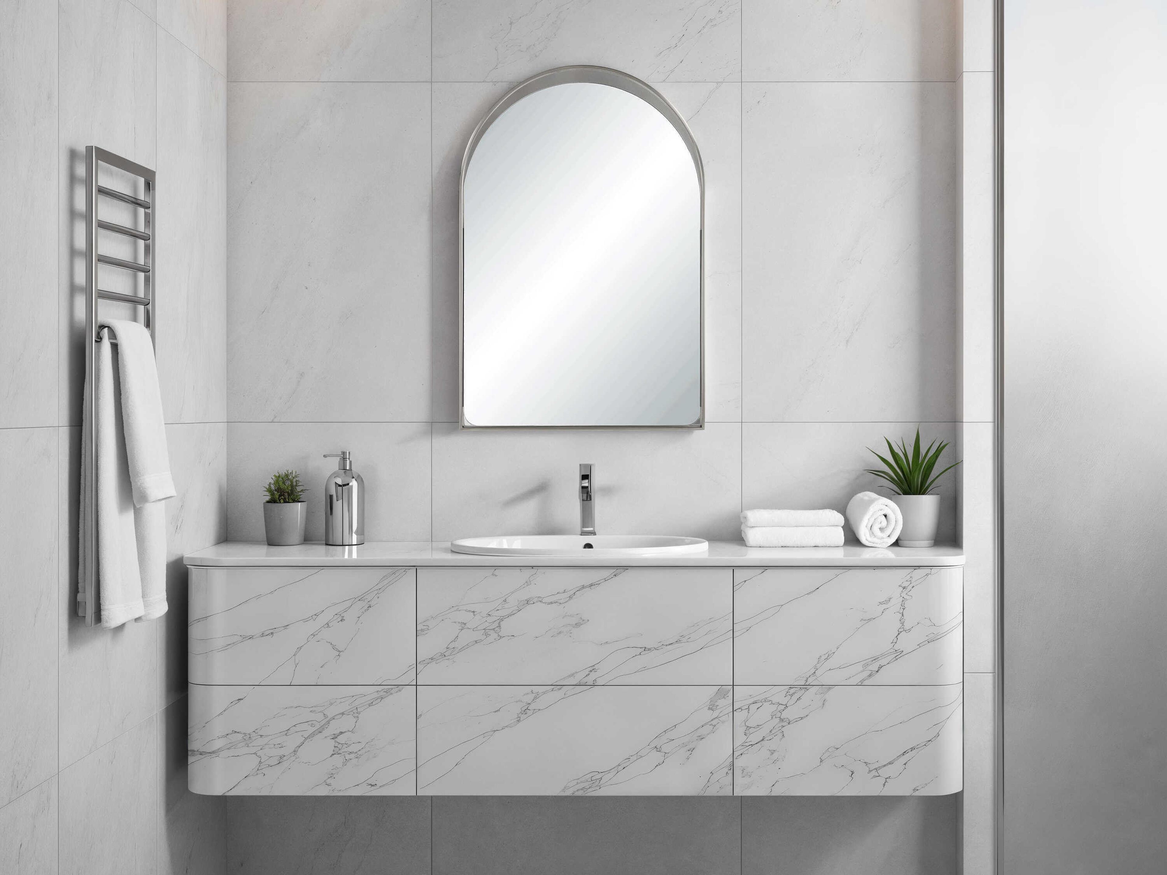 Renwil Mentha Antique Nickel Wall Mirror