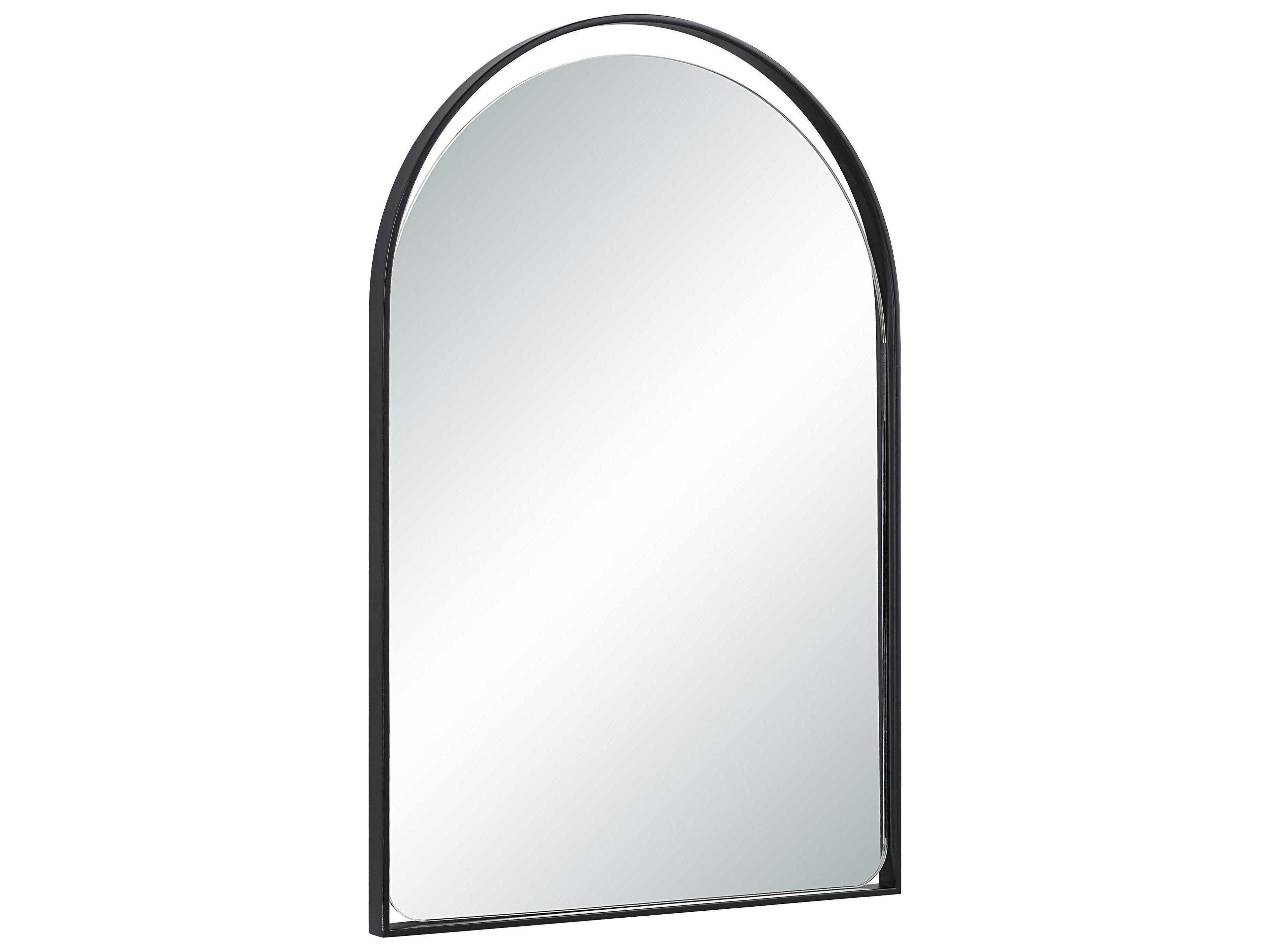 Renwil Maniola Matte Black Wall Mirror