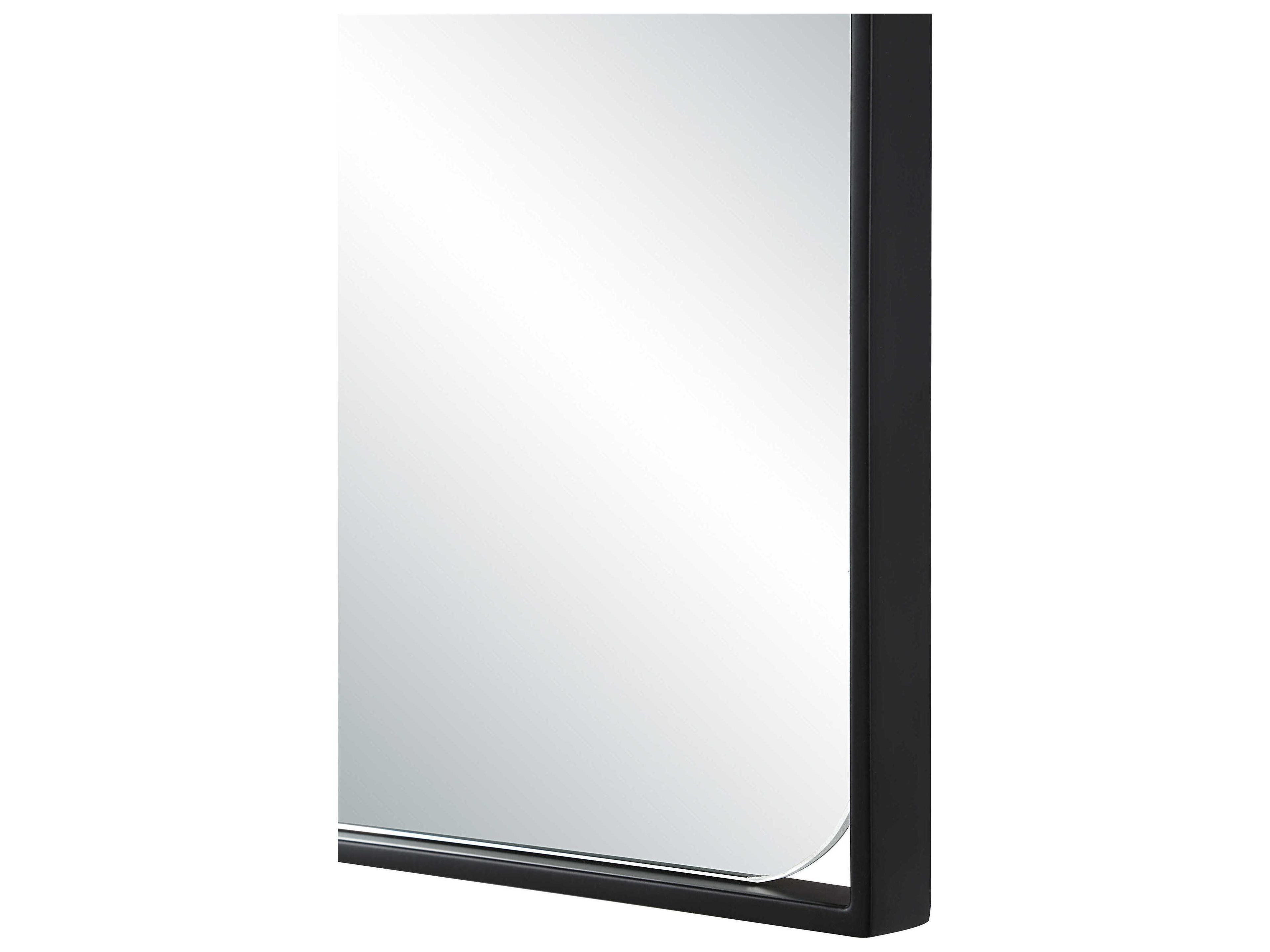 Renwil Maniola Matte Black Wall Mirror