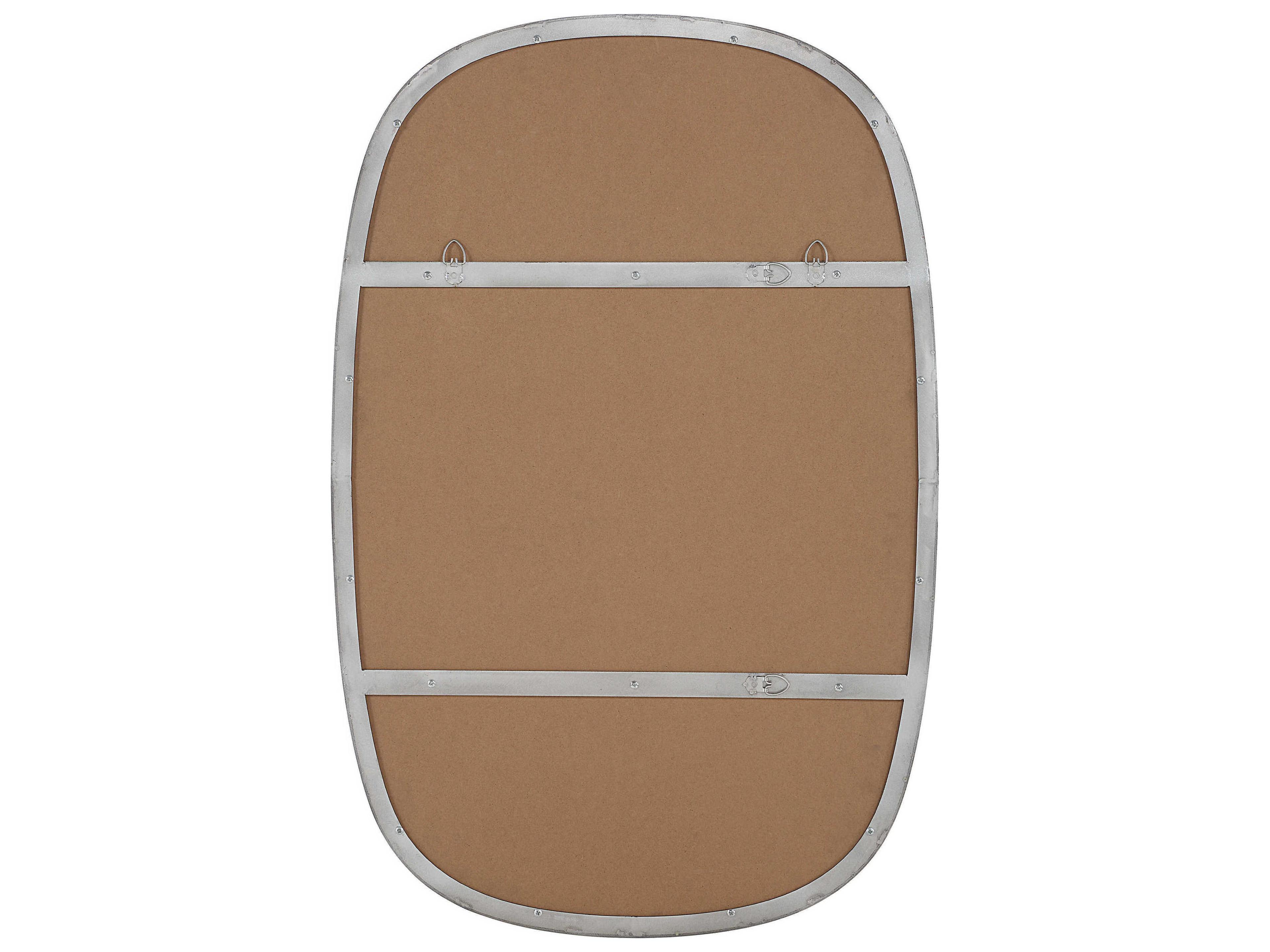 Renwil Talco Polished Nickel Oval Wall Mirror