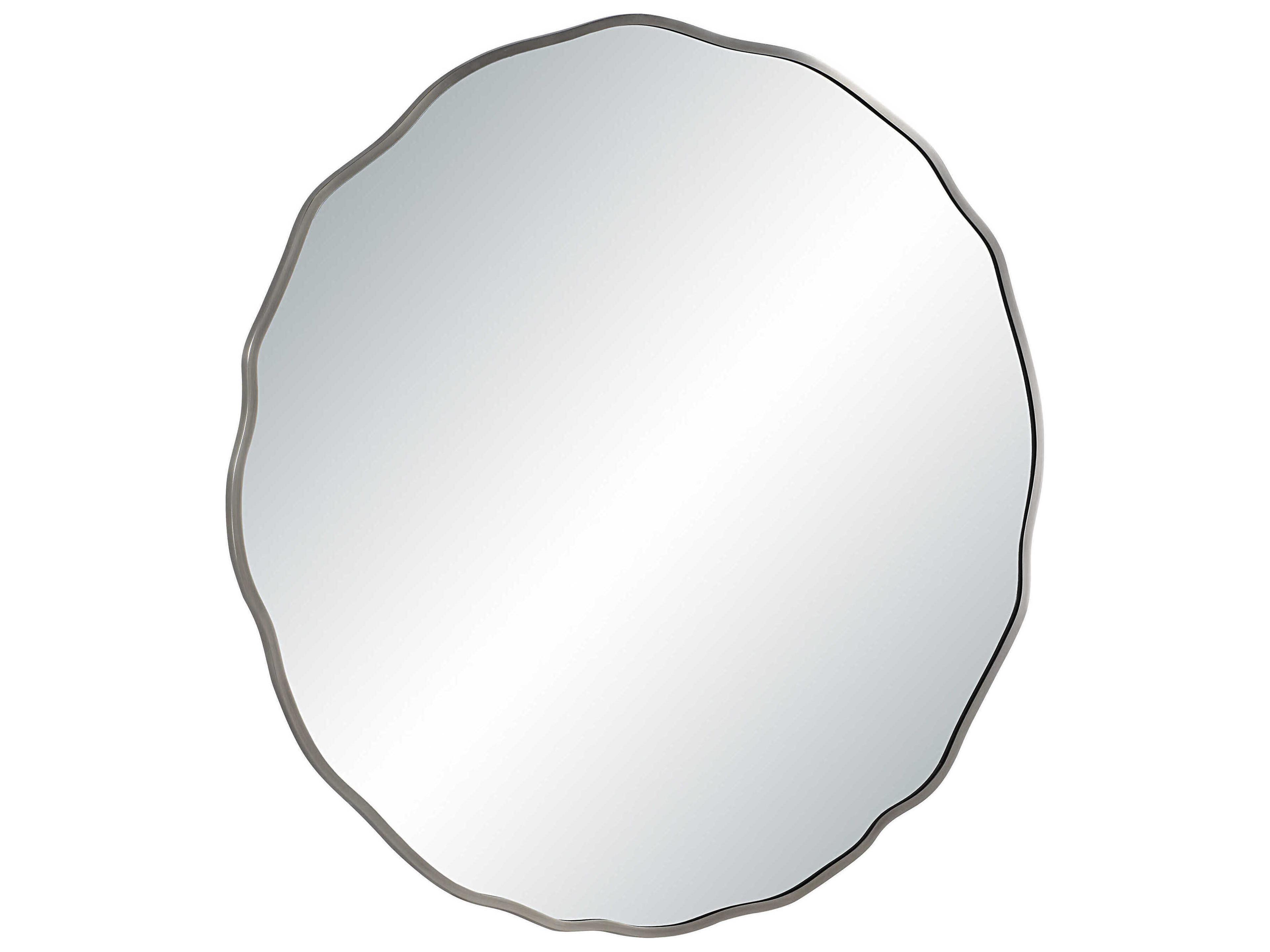 Renwil Knox Antique Nickel Round Wall Mirror