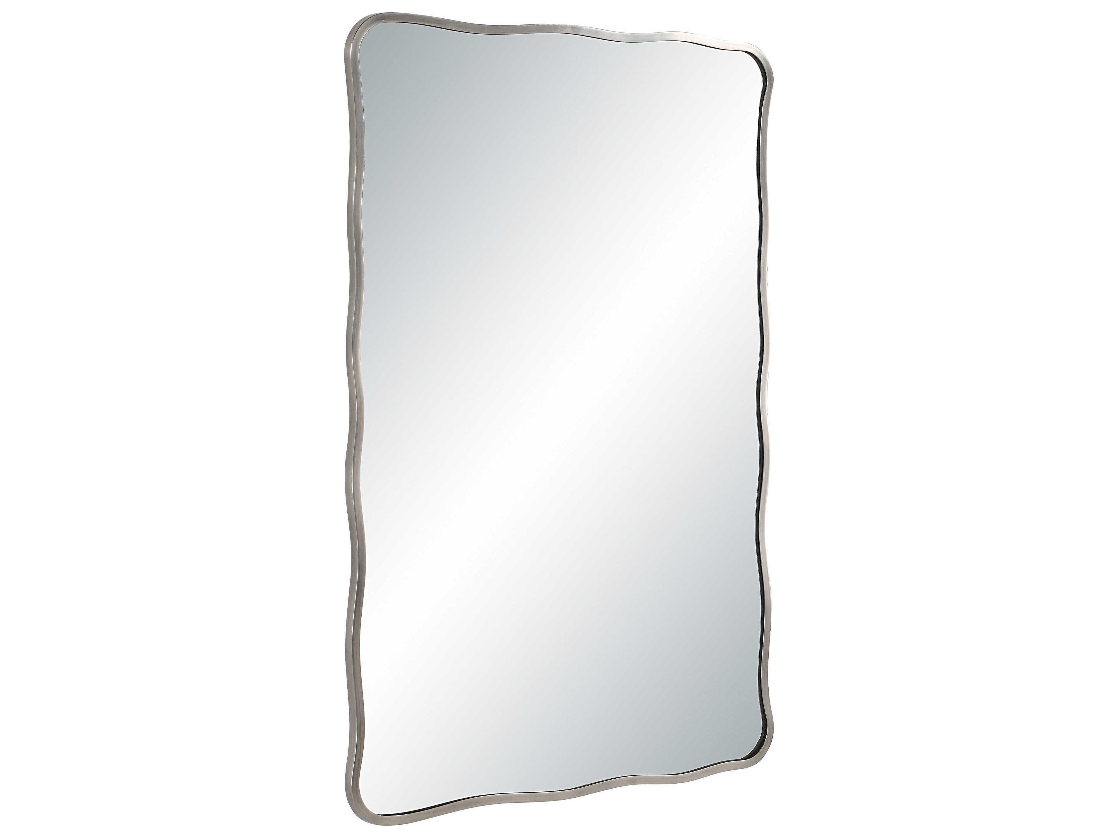 Renwil Balsa Antique Nickel Rectangular Wall Mirror