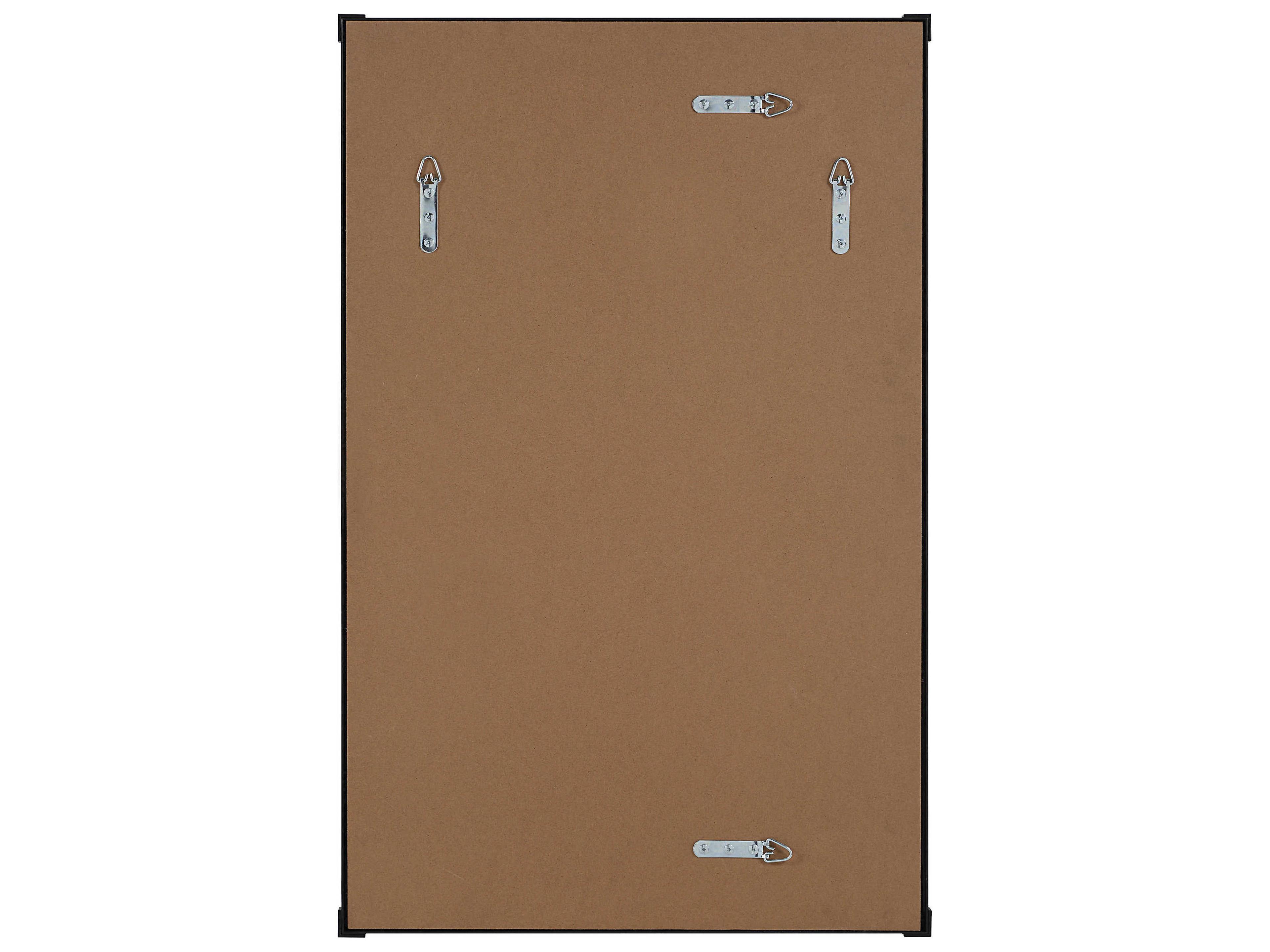 Renwil Kauri Matte Black Rectangular Wall Mirror