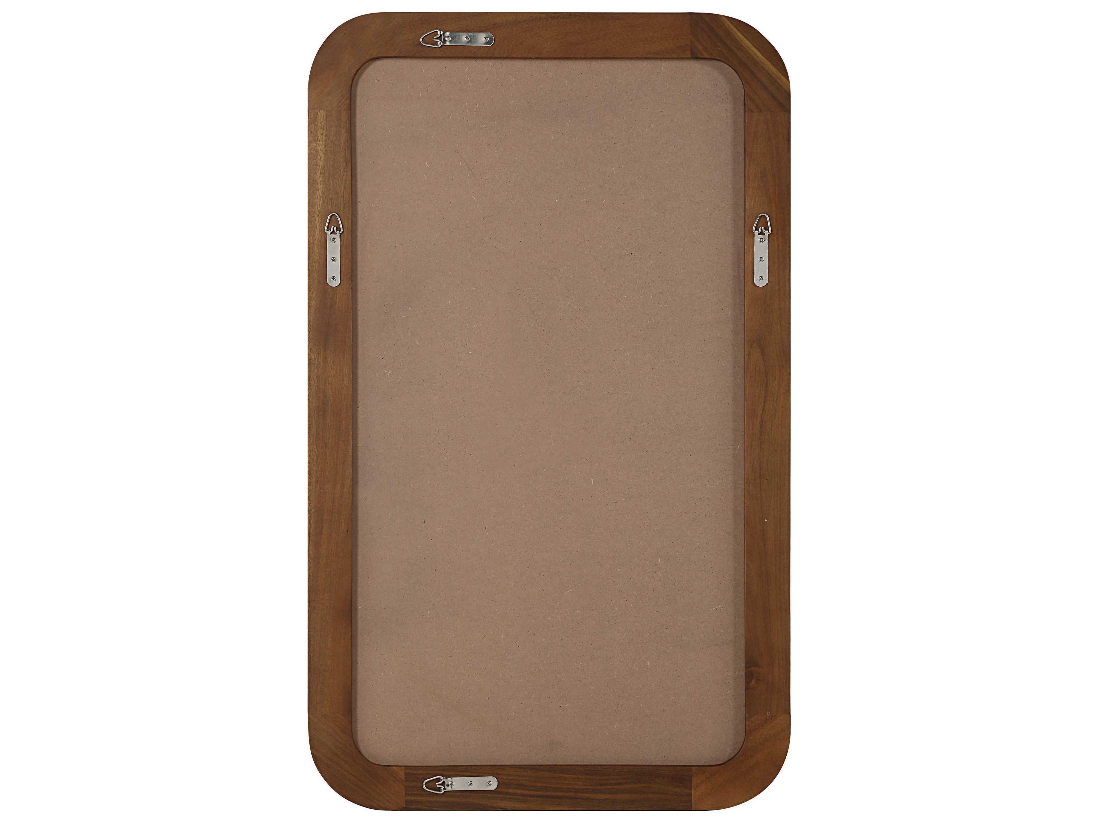 Renwil Salvia Walnut Rectangular Wall Mirror