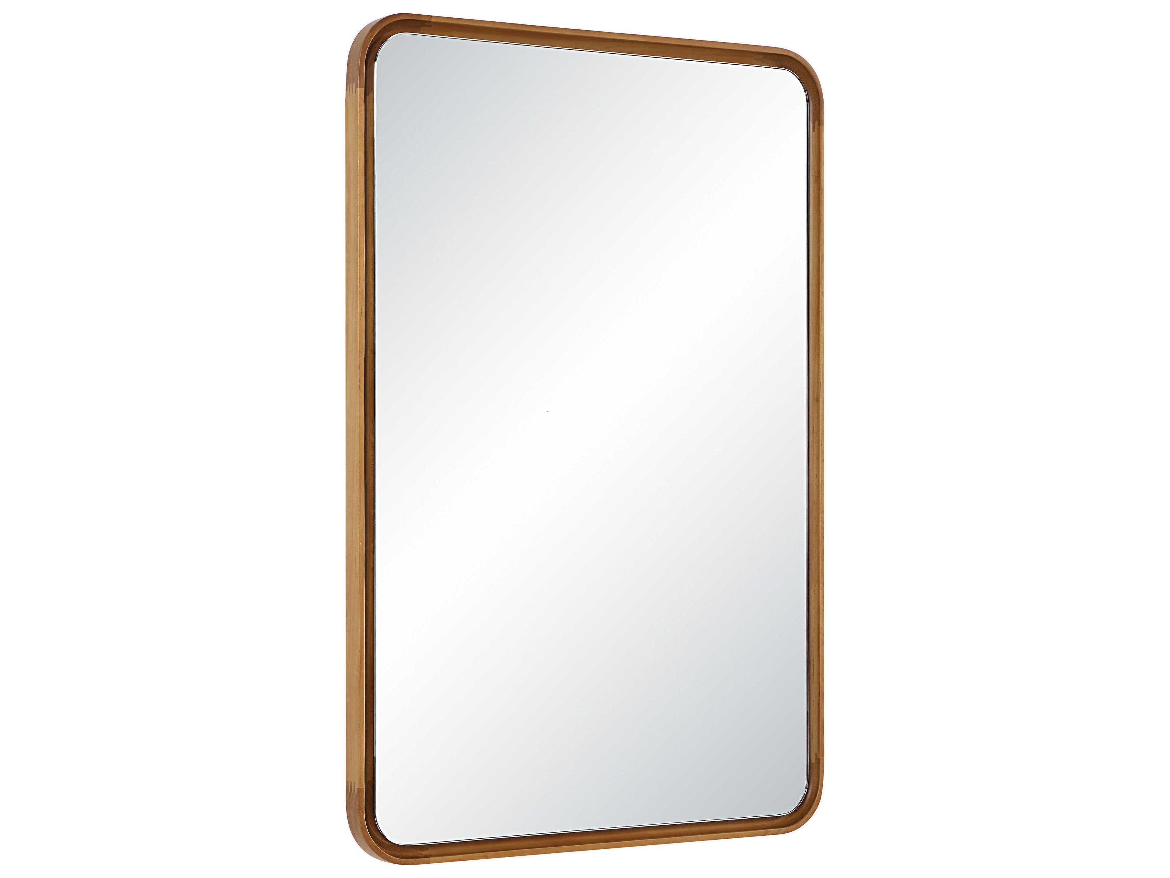 Renwil Tillie Natural Rectangular Wall Mirror