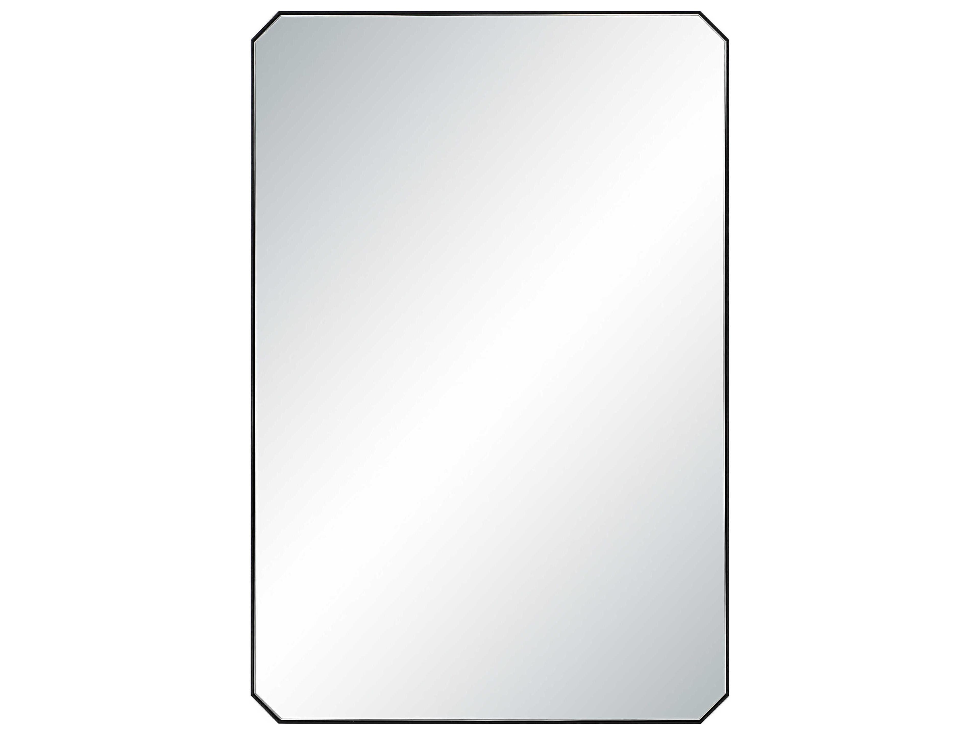Jace Matte Black Rectangular Wall Mirror
