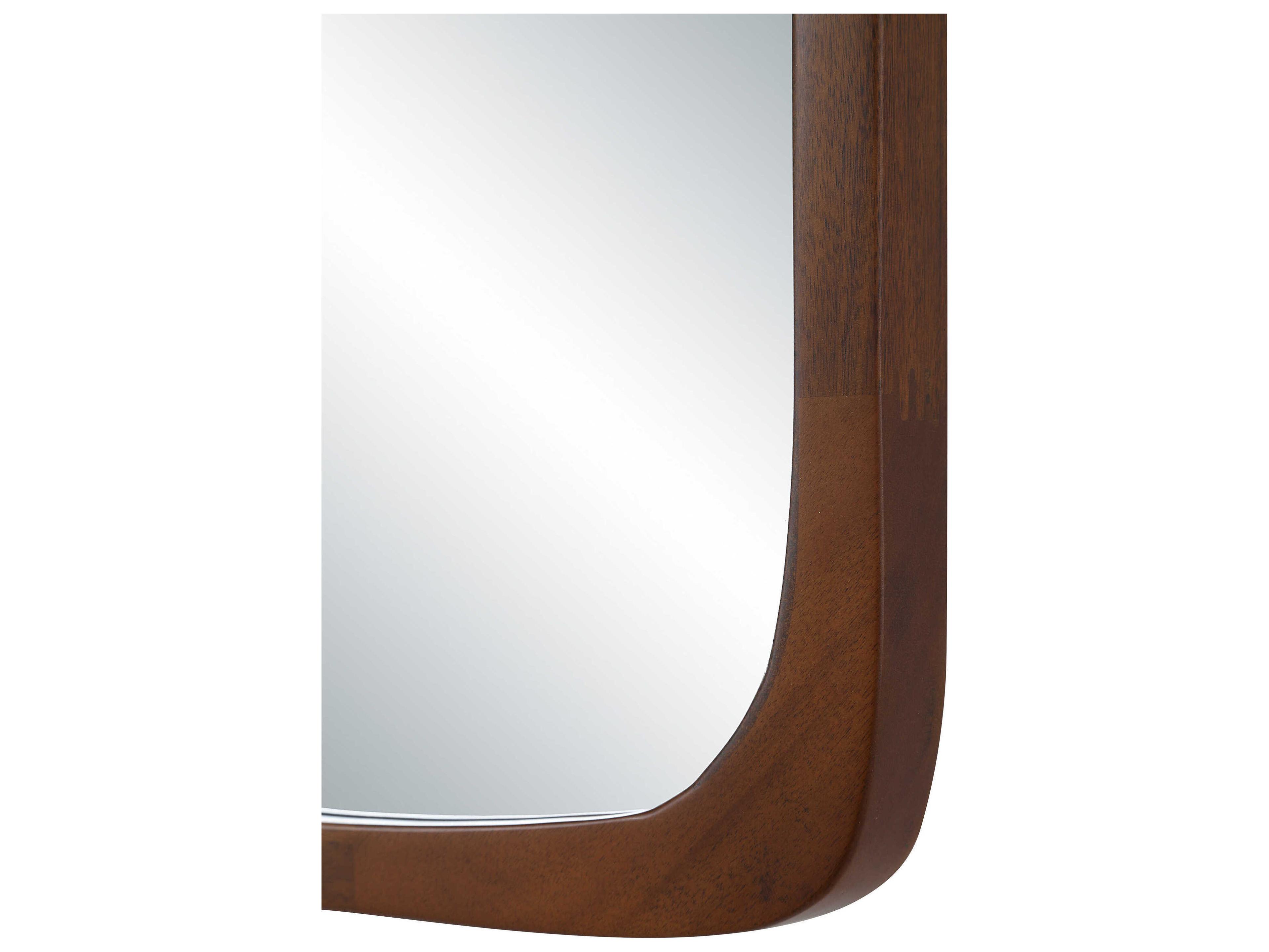 Renwil Sisley Walnut Rectangular Wall Mirror