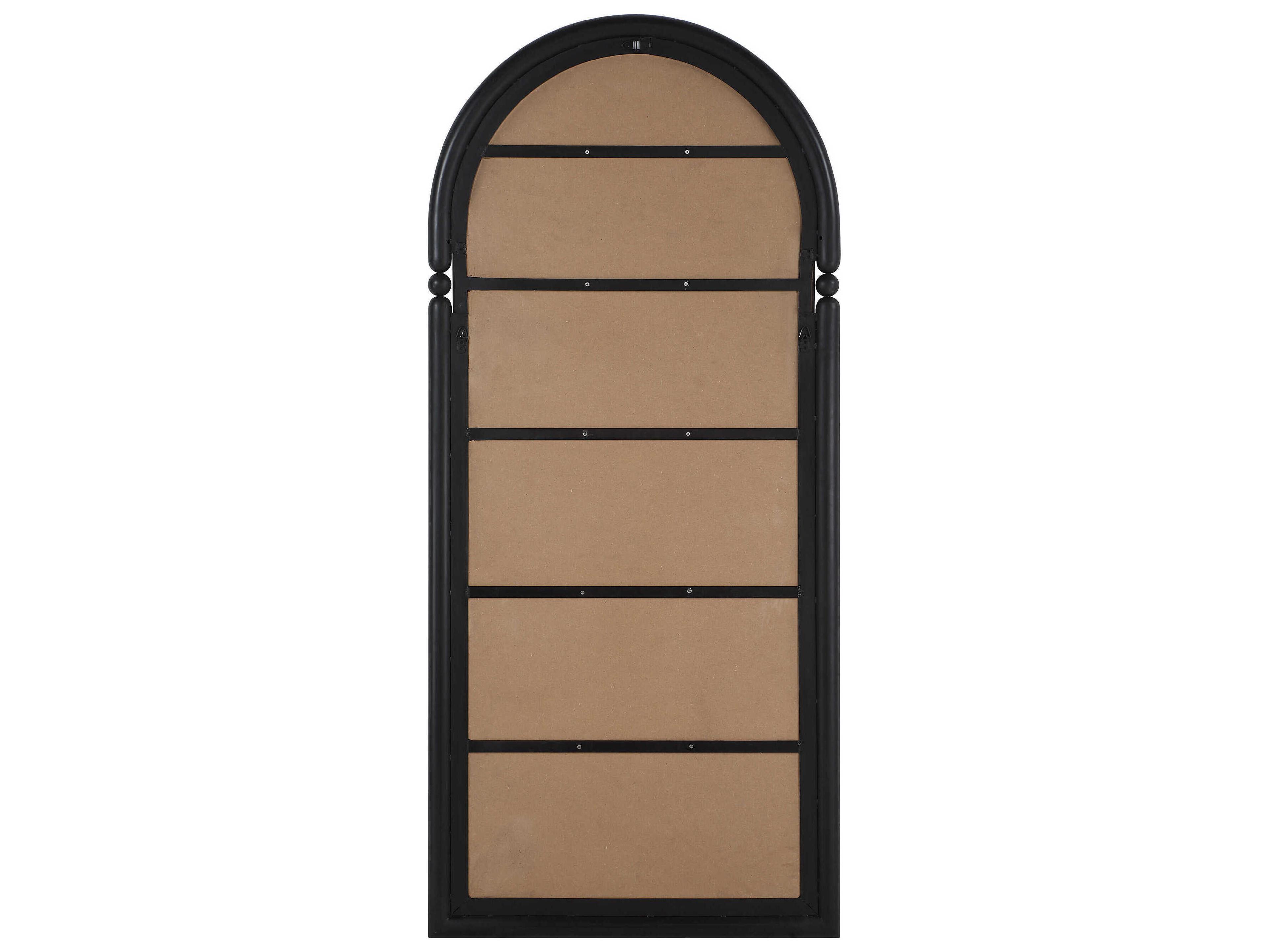 Renwil Arcade Matte Black Wall Mirror