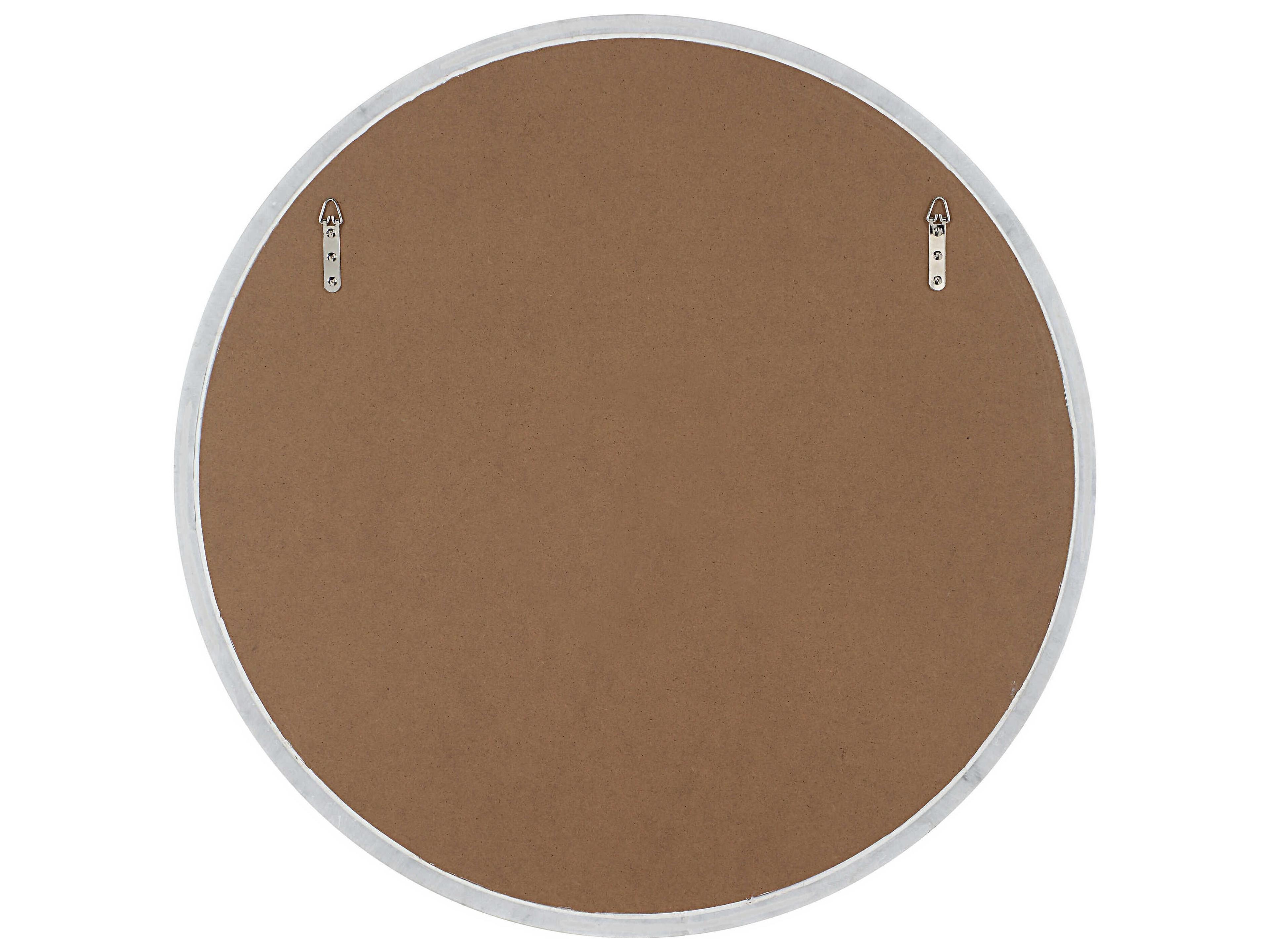 Renwil Cento White Round Wall Mirror