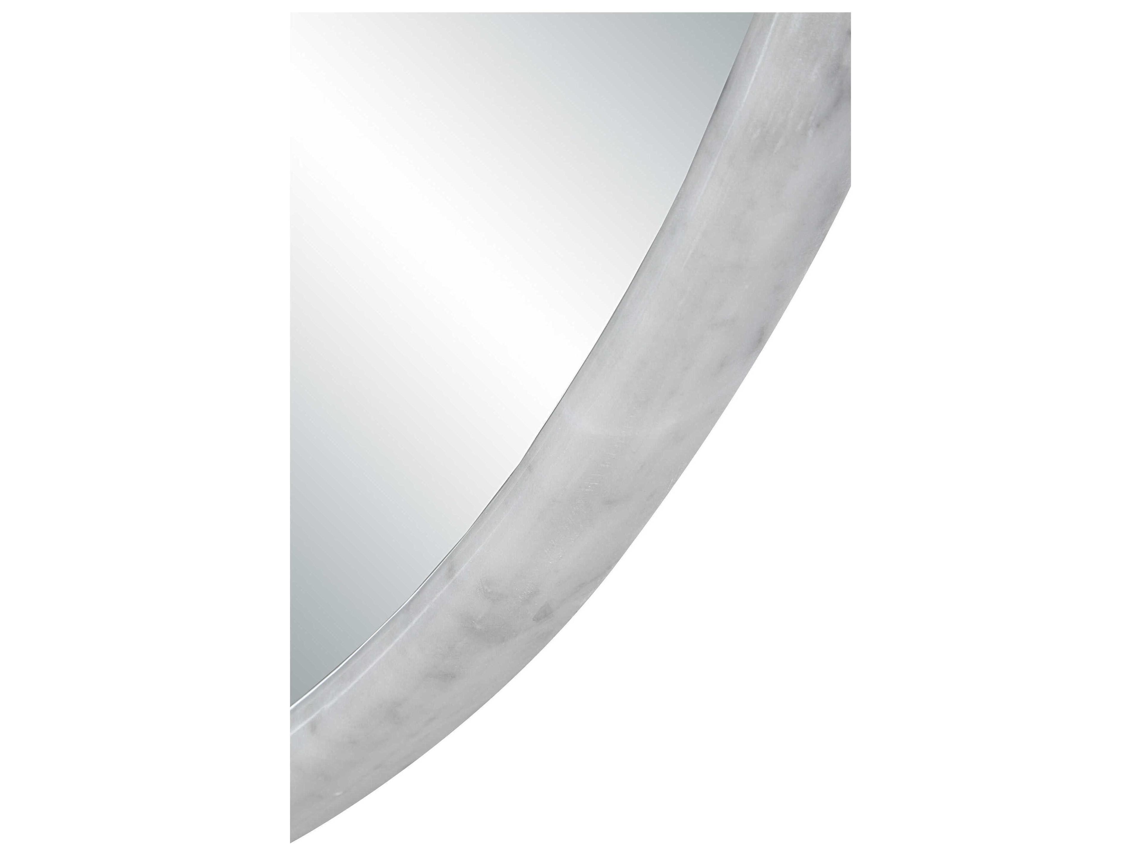 Renwil Cento White Round Wall Mirror