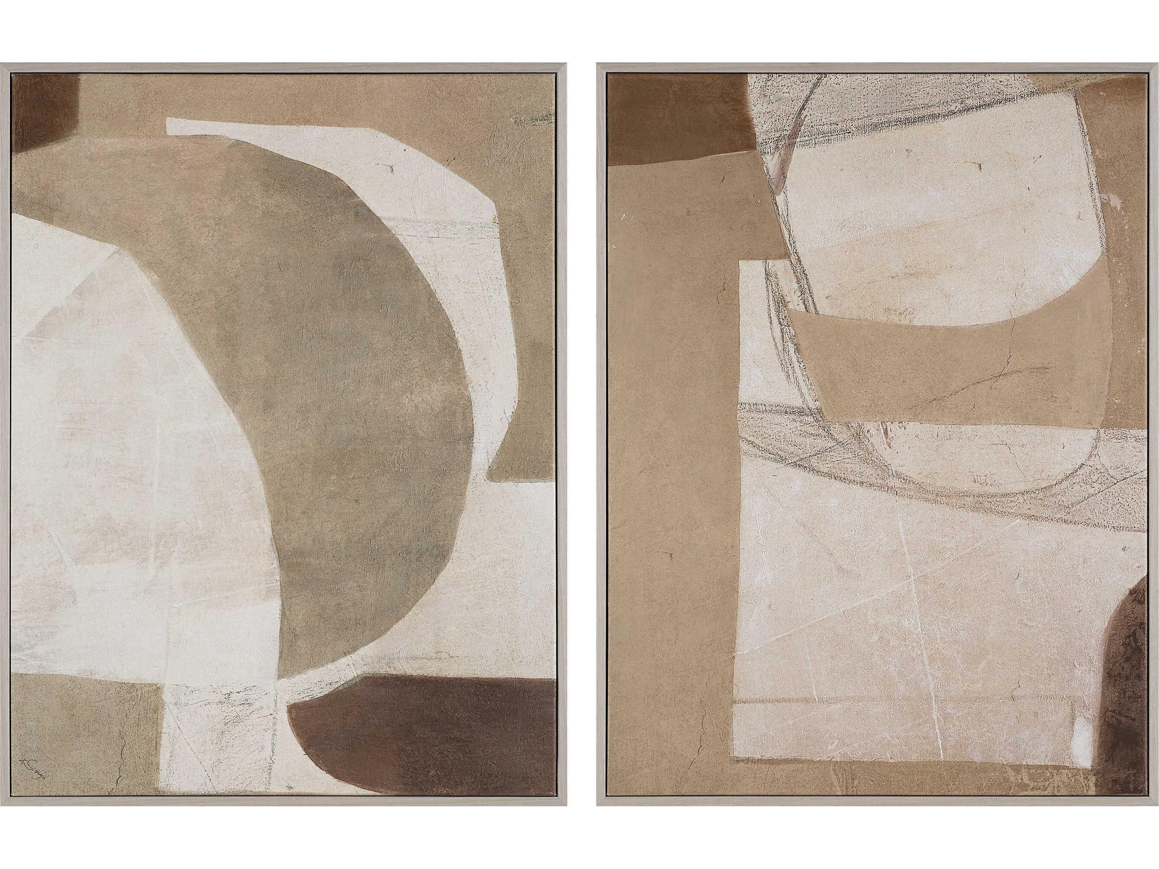 Alcea Canvas Art Set of 2