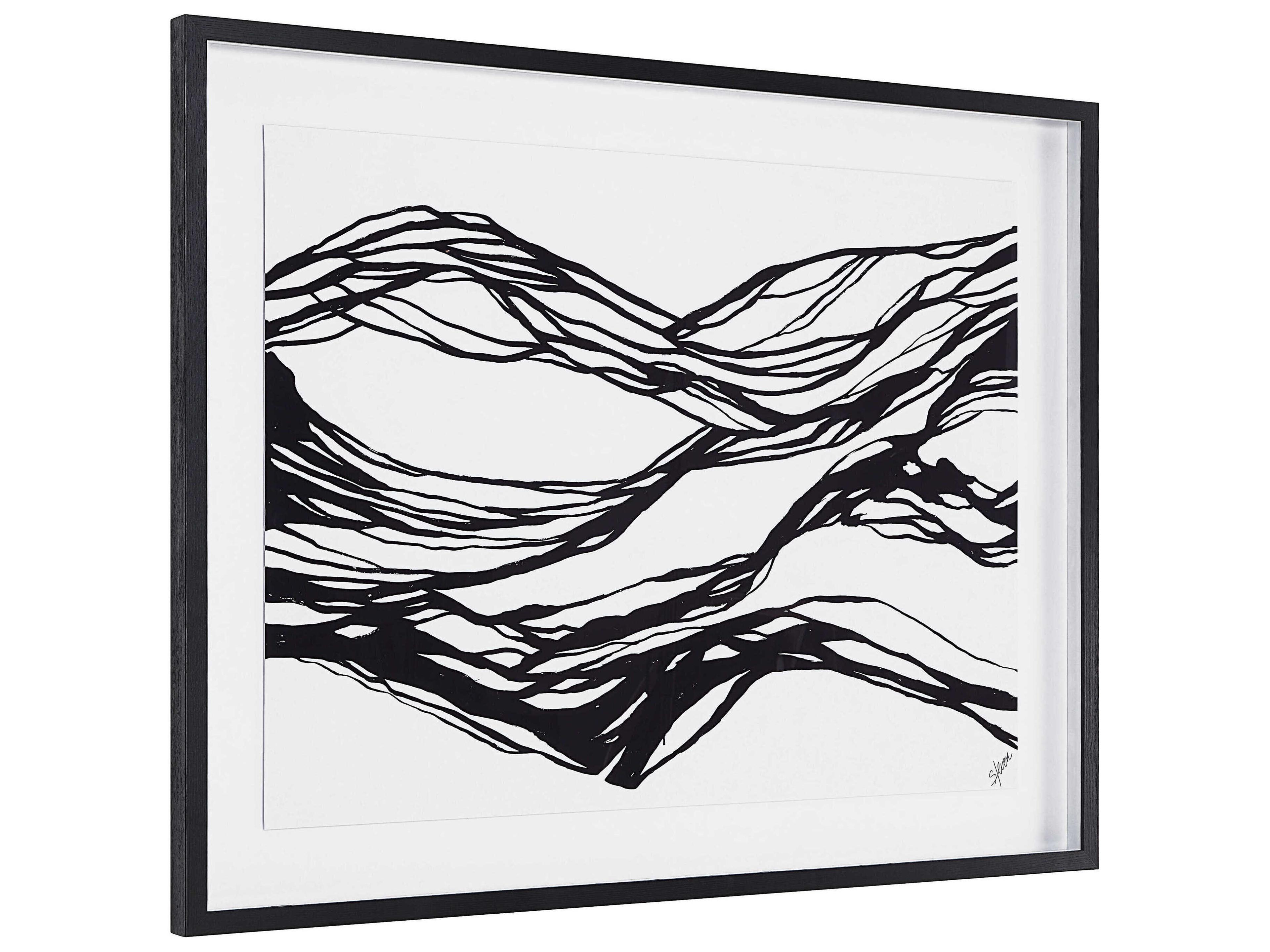 Renwil Mica Wall Art with Wood Frame