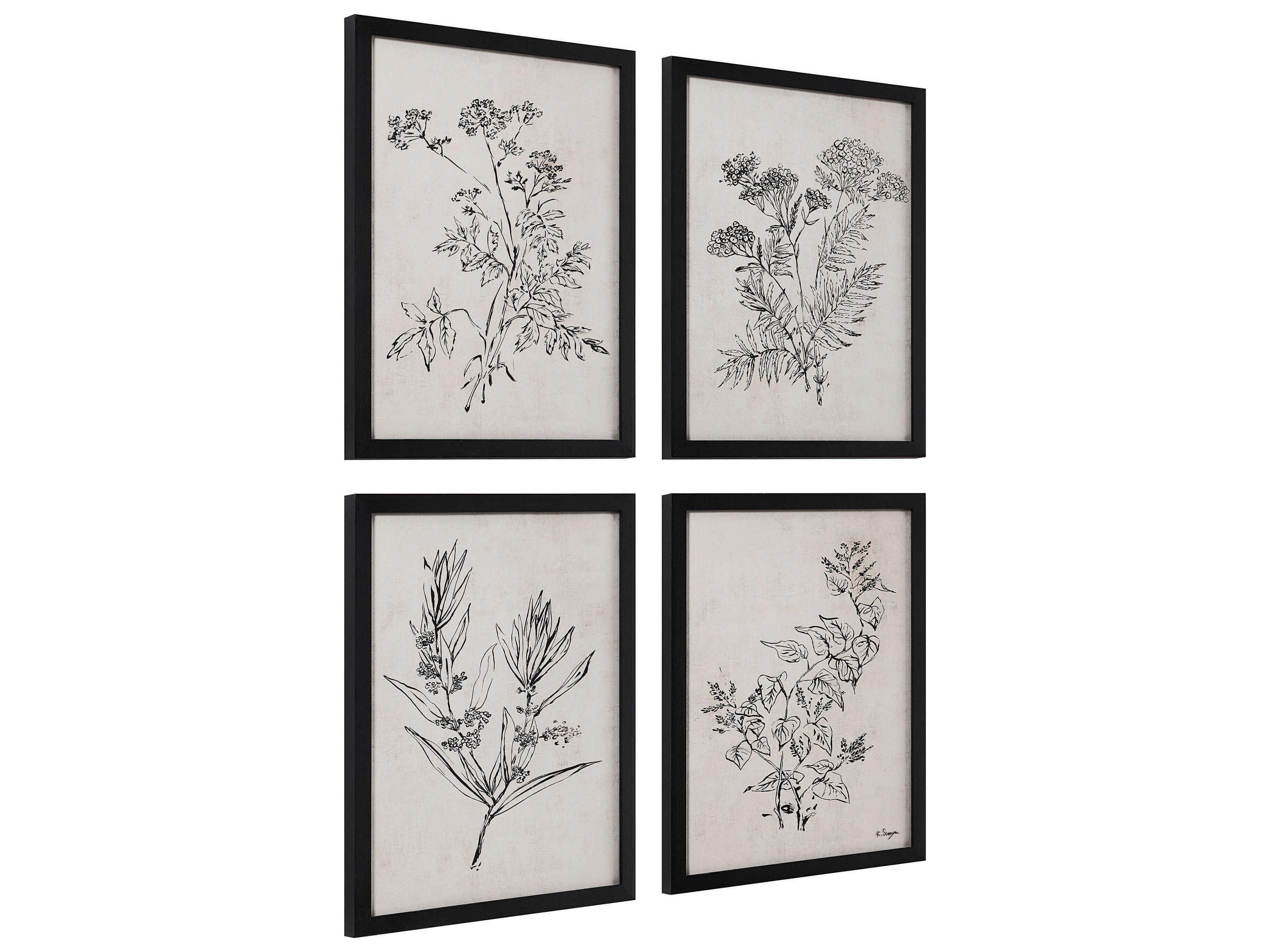 Renwil Basset Wall Art with Wood Frame