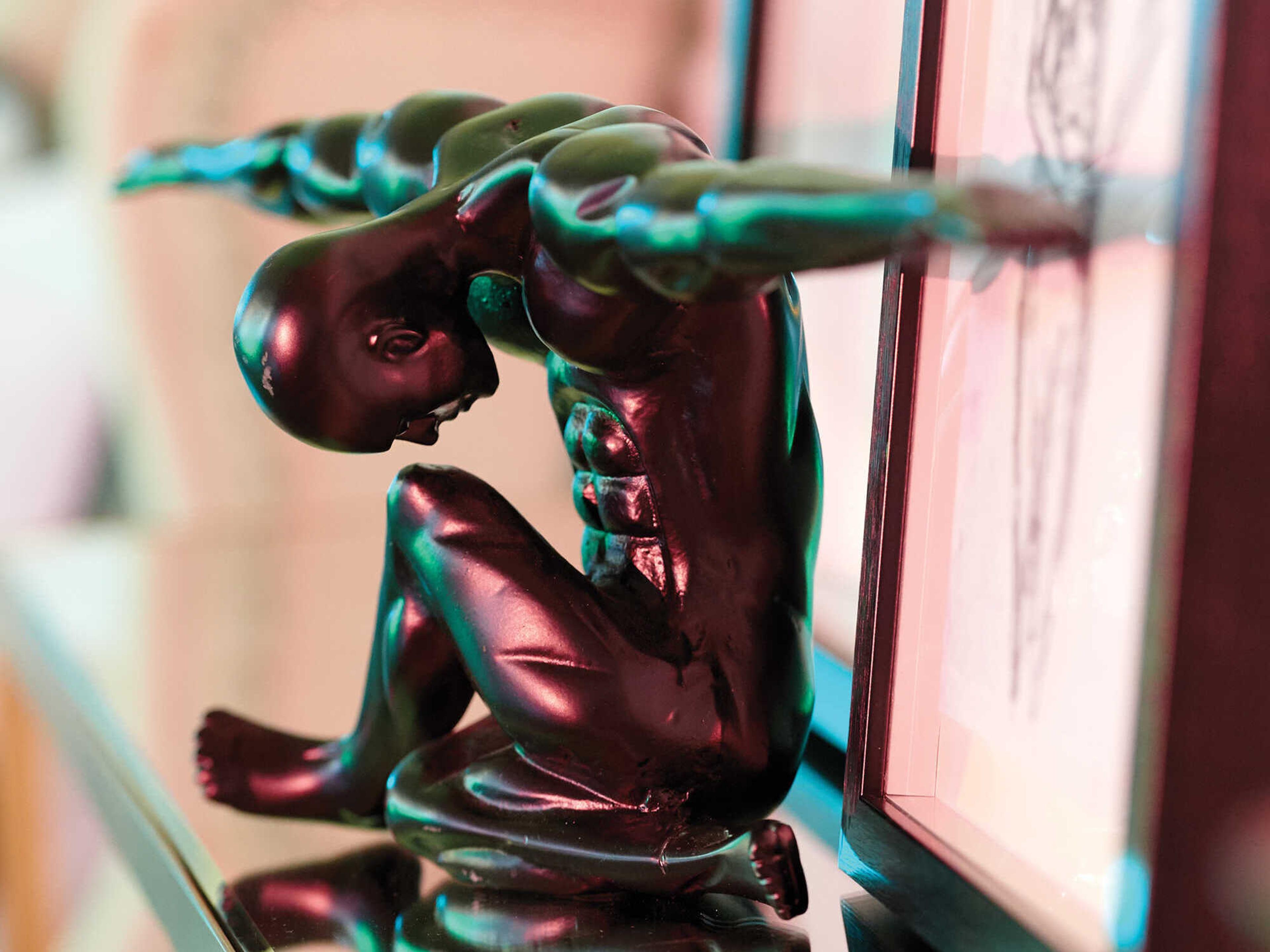 Renwil Mortal Matte Black Statue