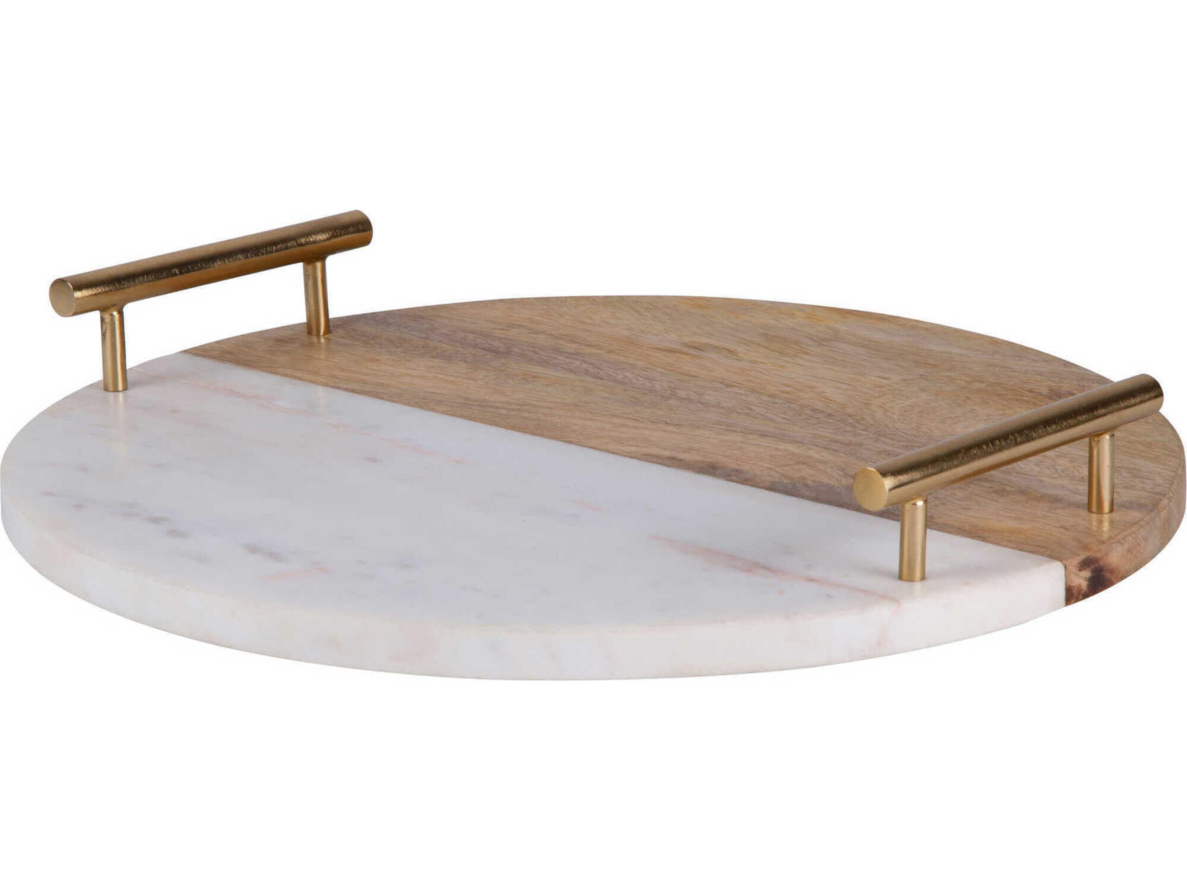 Dinova Antique Brass Serving Tray