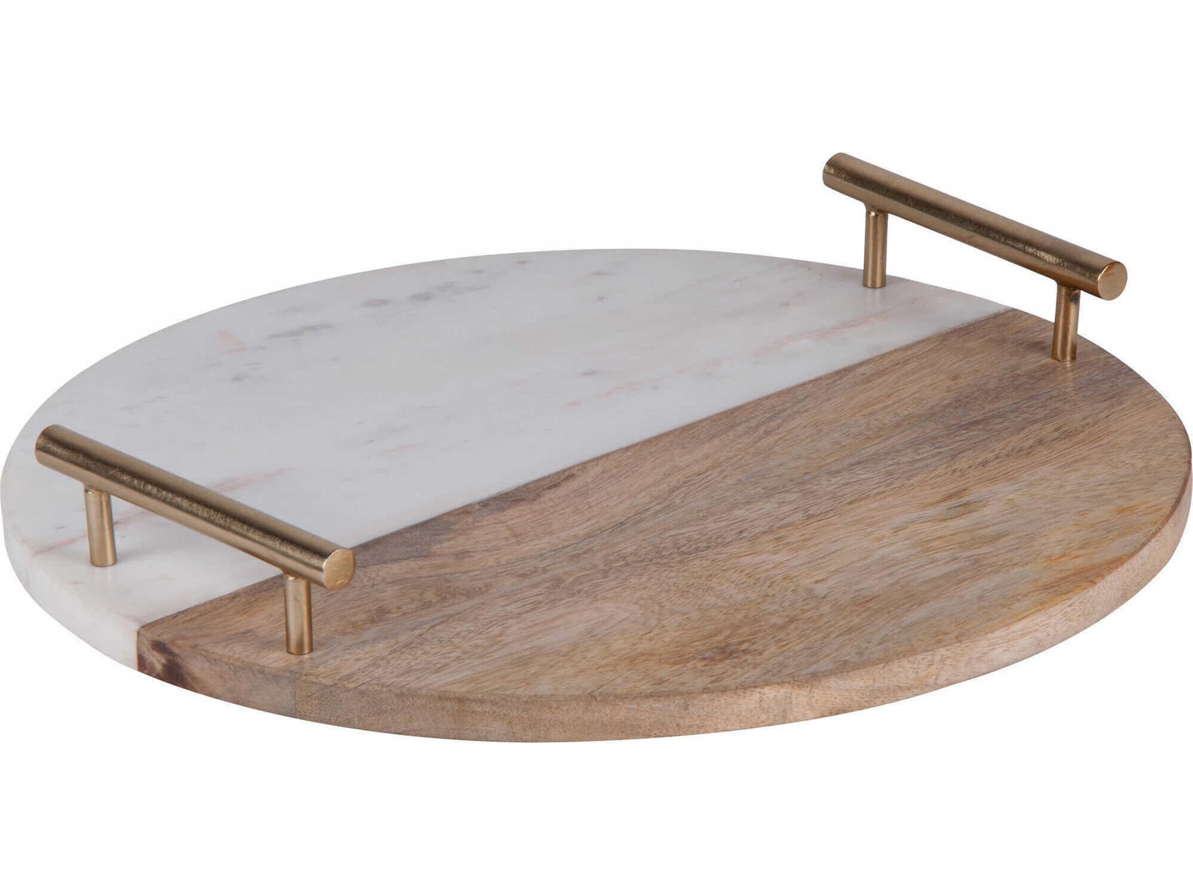 Renwil Dinova Antique Brass Serving Tray