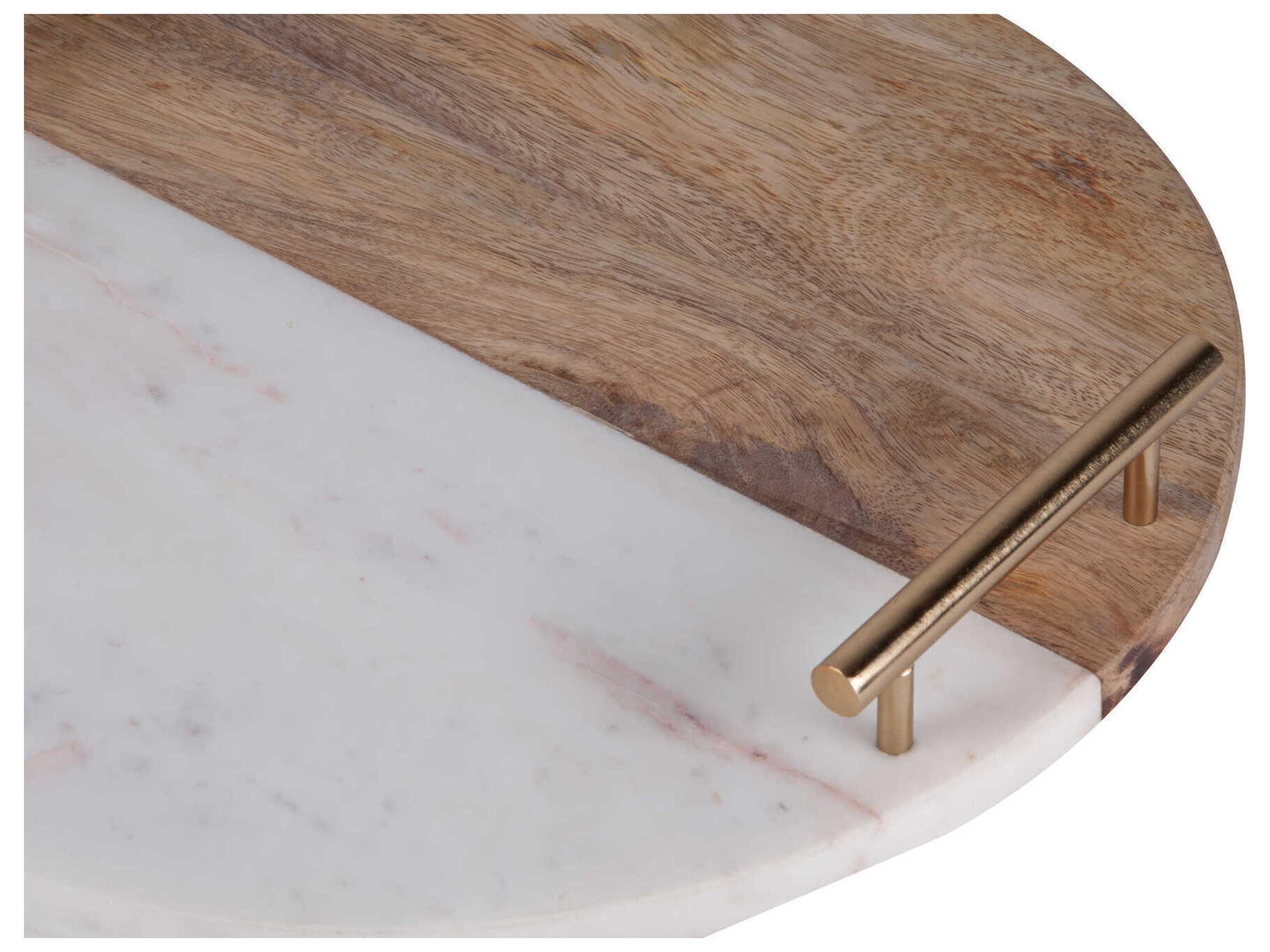 Renwil Dinova Antique Brass Serving Tray