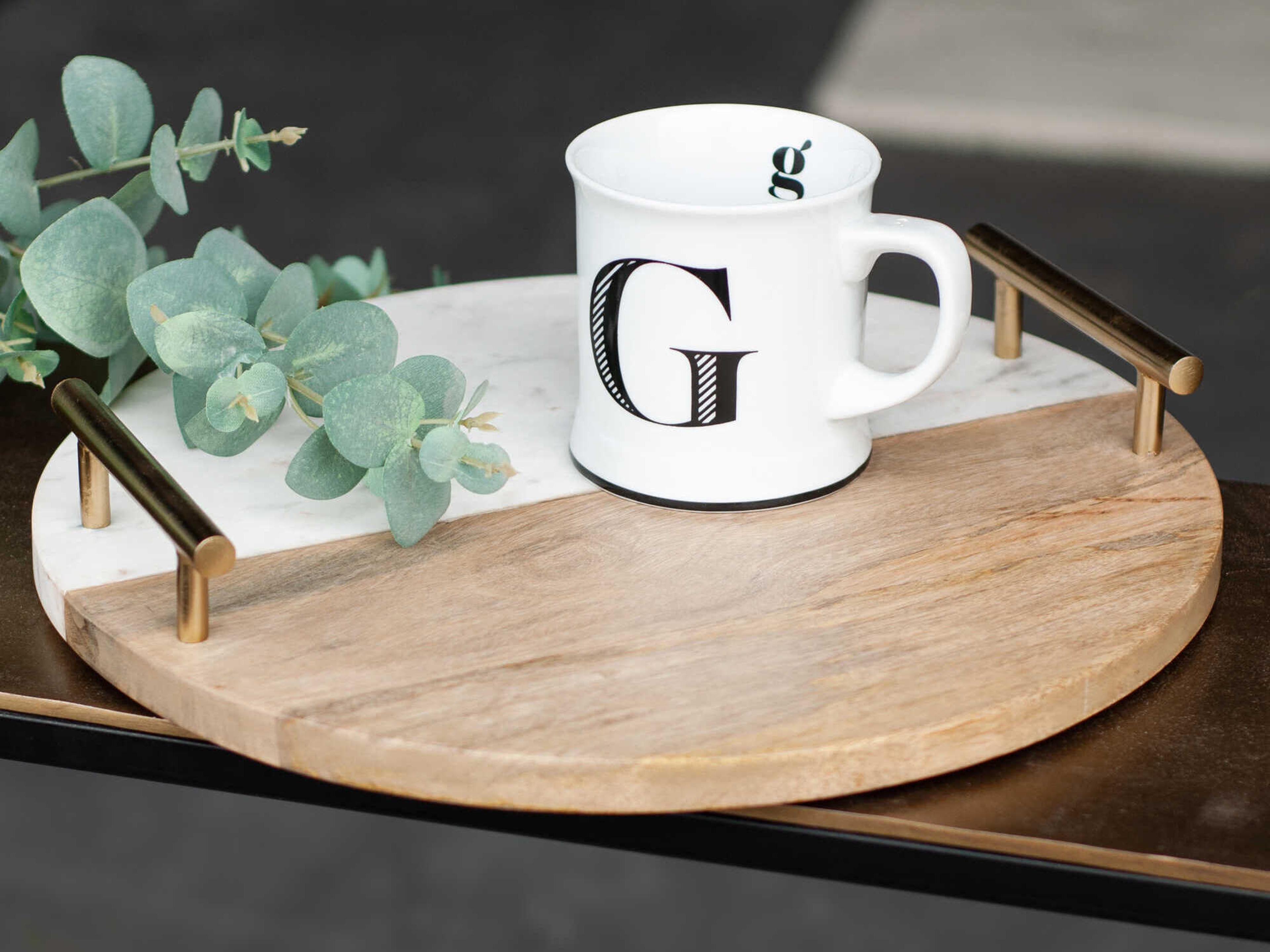 Renwil Dinova Antique Brass Serving Tray