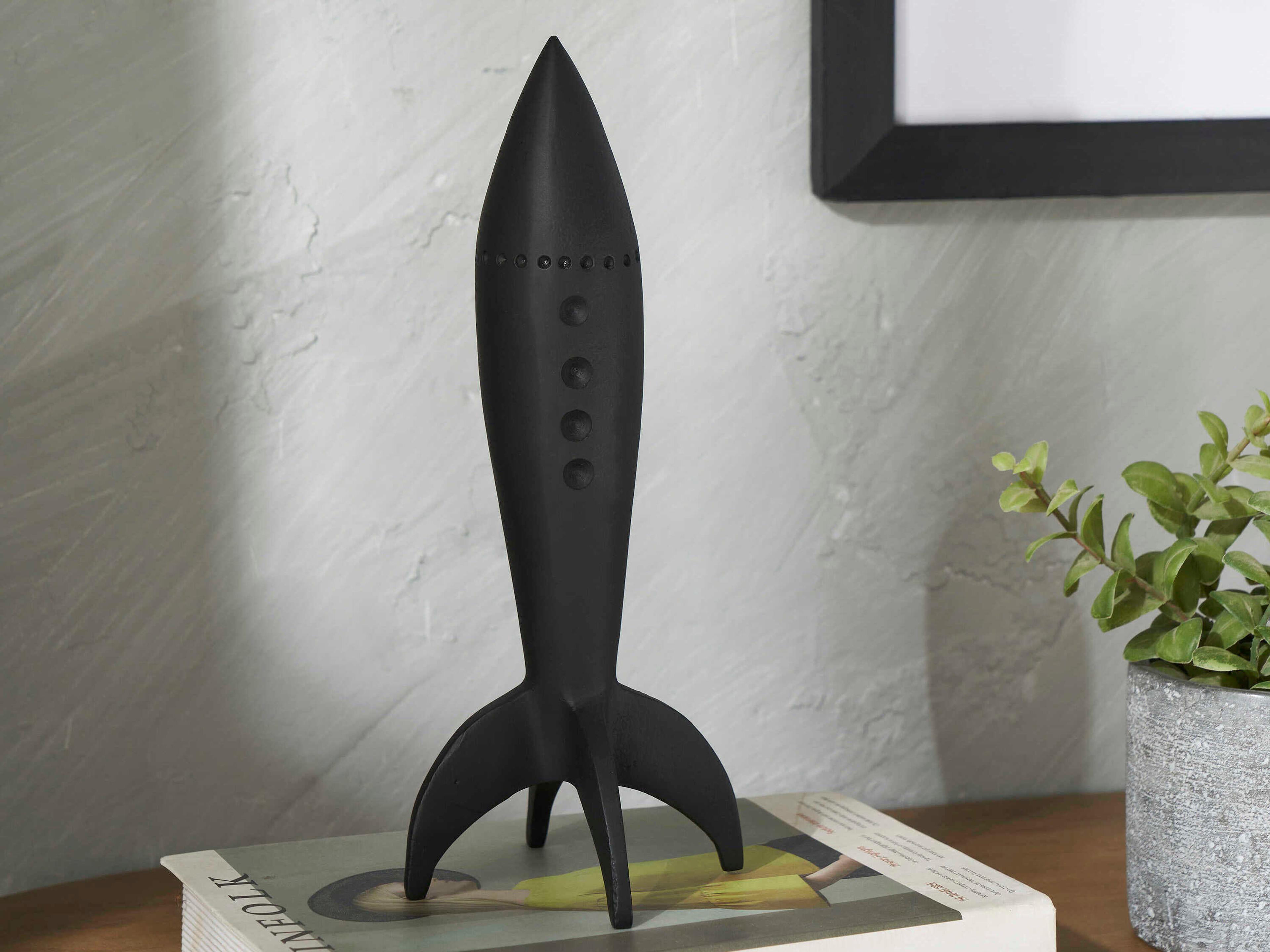 Renwil Rhodes Matte Black Statue