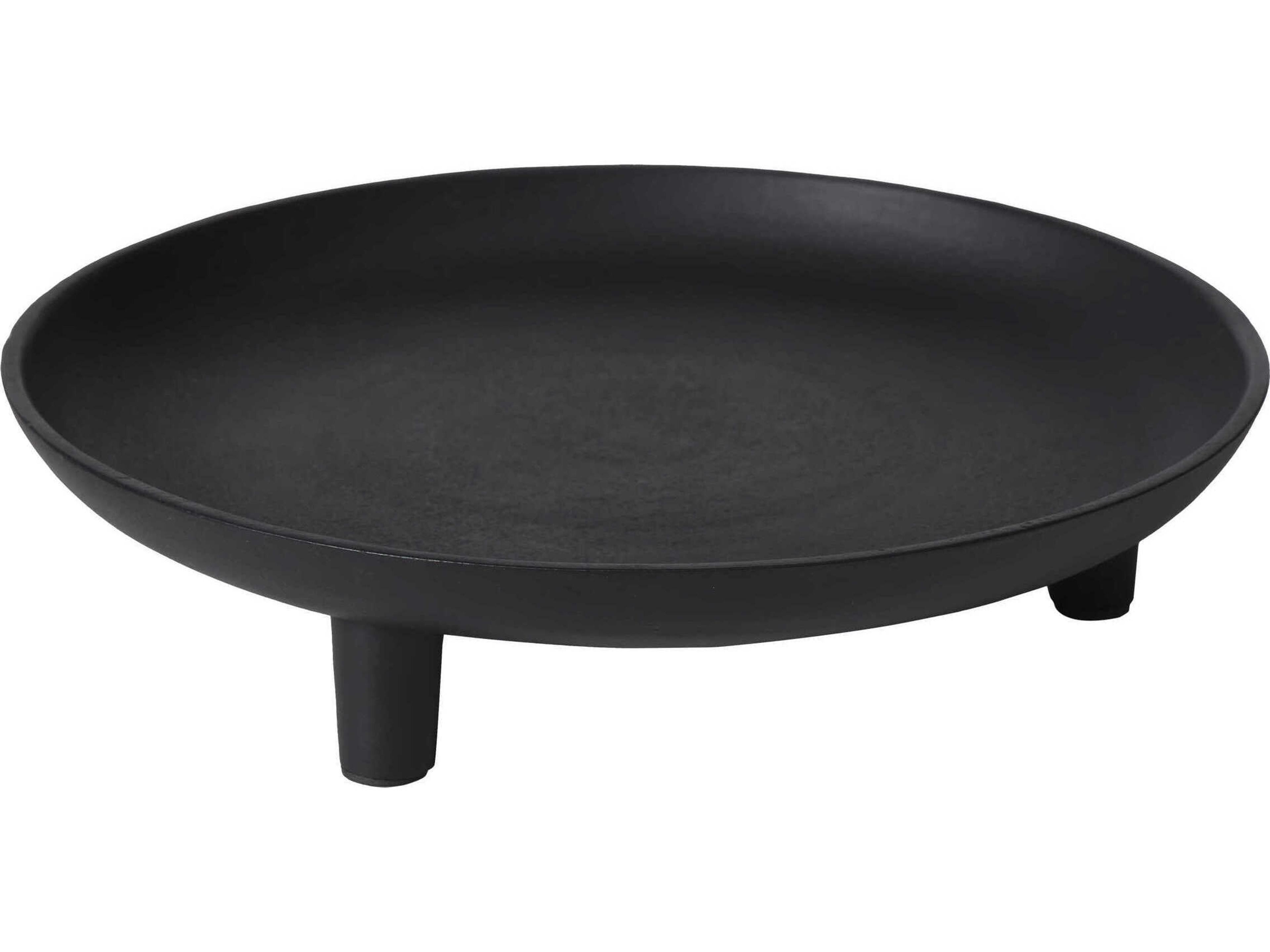 Elisa Matte Black Serving Tray