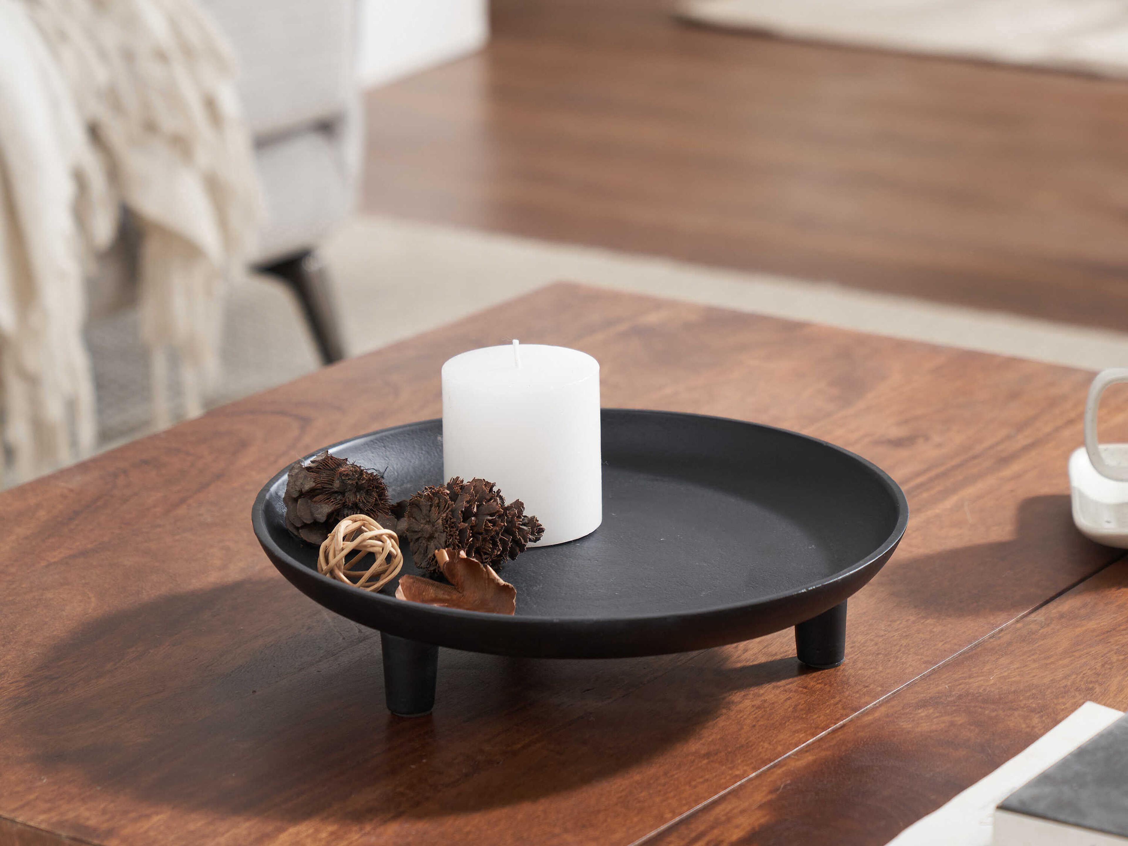 Renwil Elisa Matte Black Serving Tray