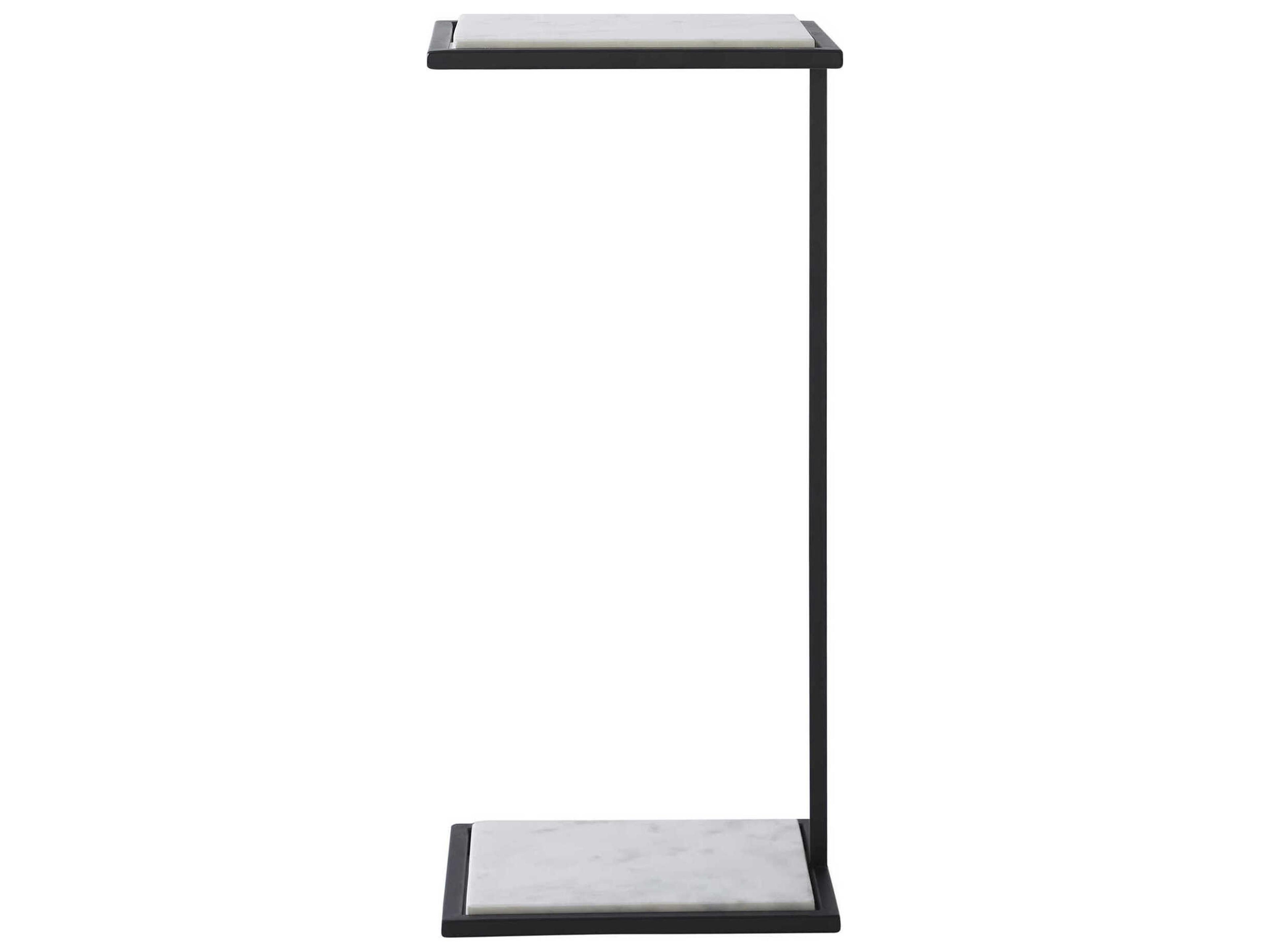 Renwil Danica Rectangular Marble Matte Black End Table