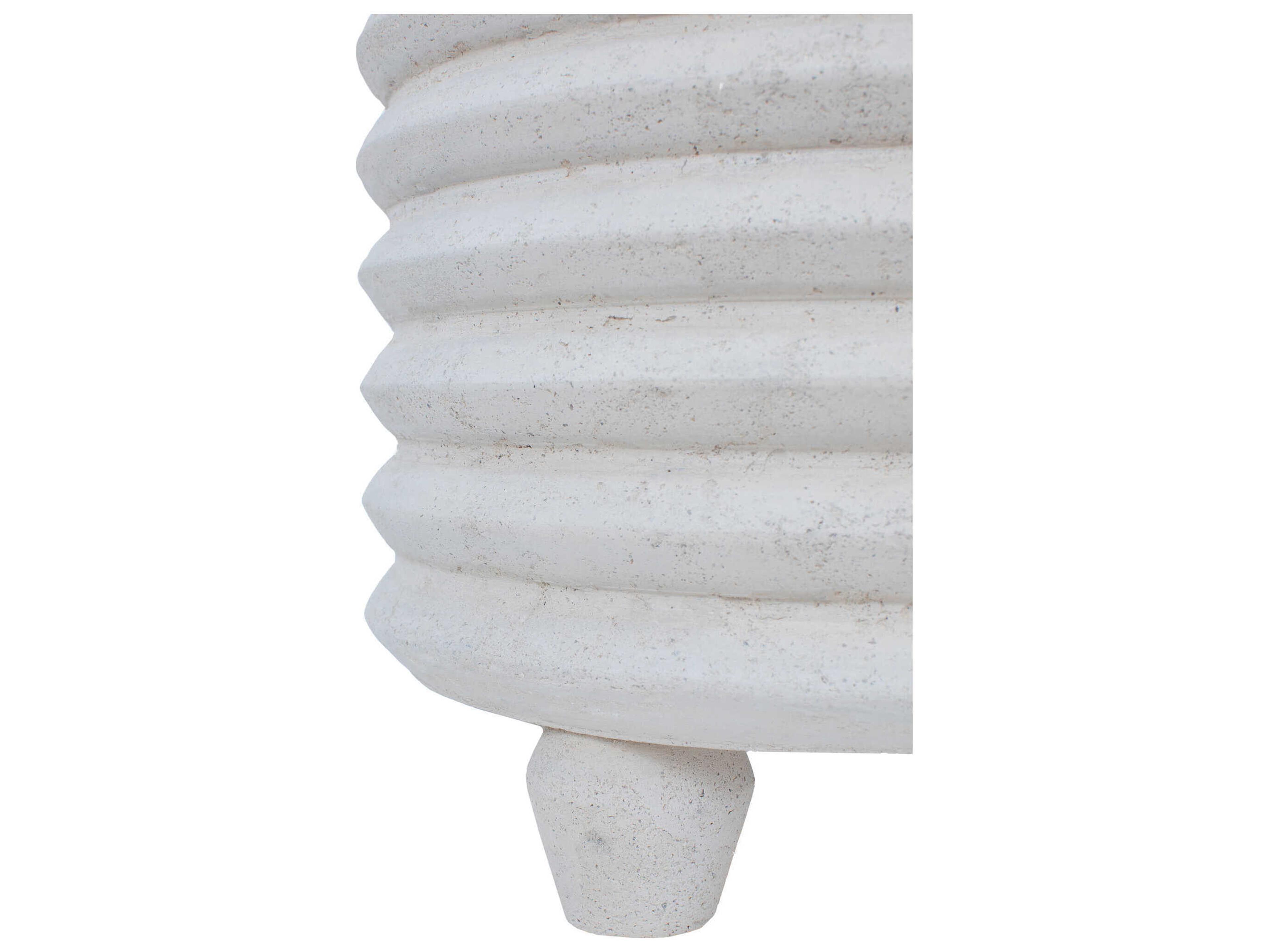 Renwil Aleksi Round Stone Natural End Table