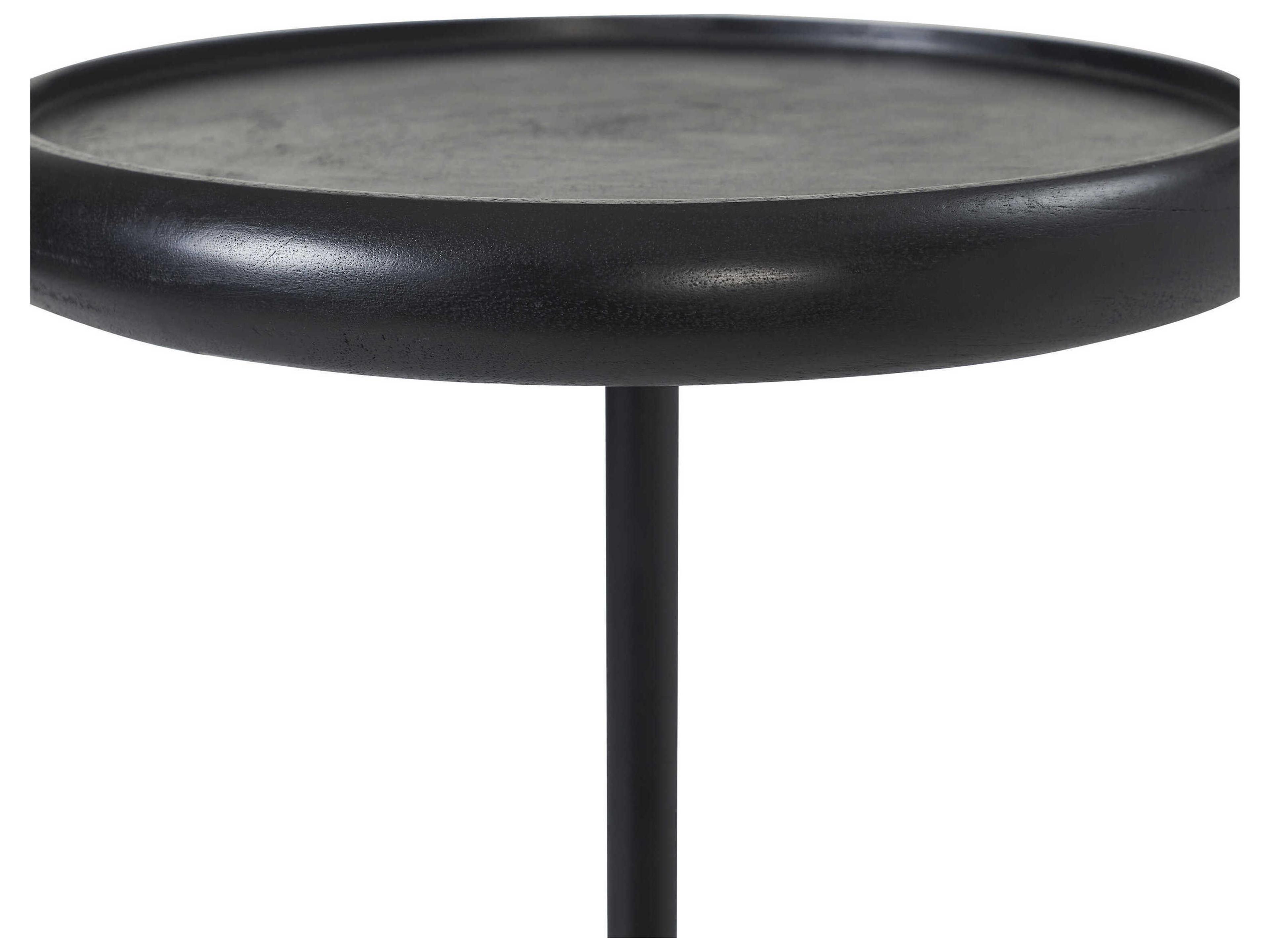Renwil Hull Round Wood White End Table