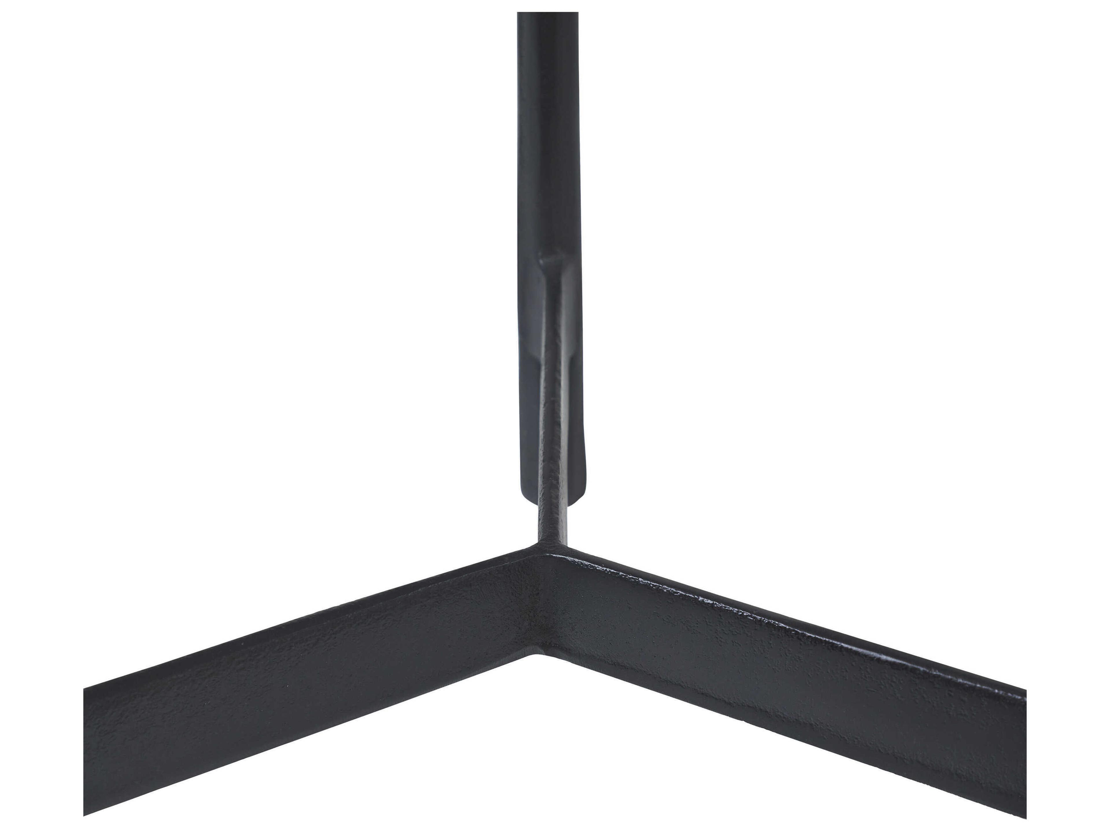 Renwil Avila Round Glass Black End Table