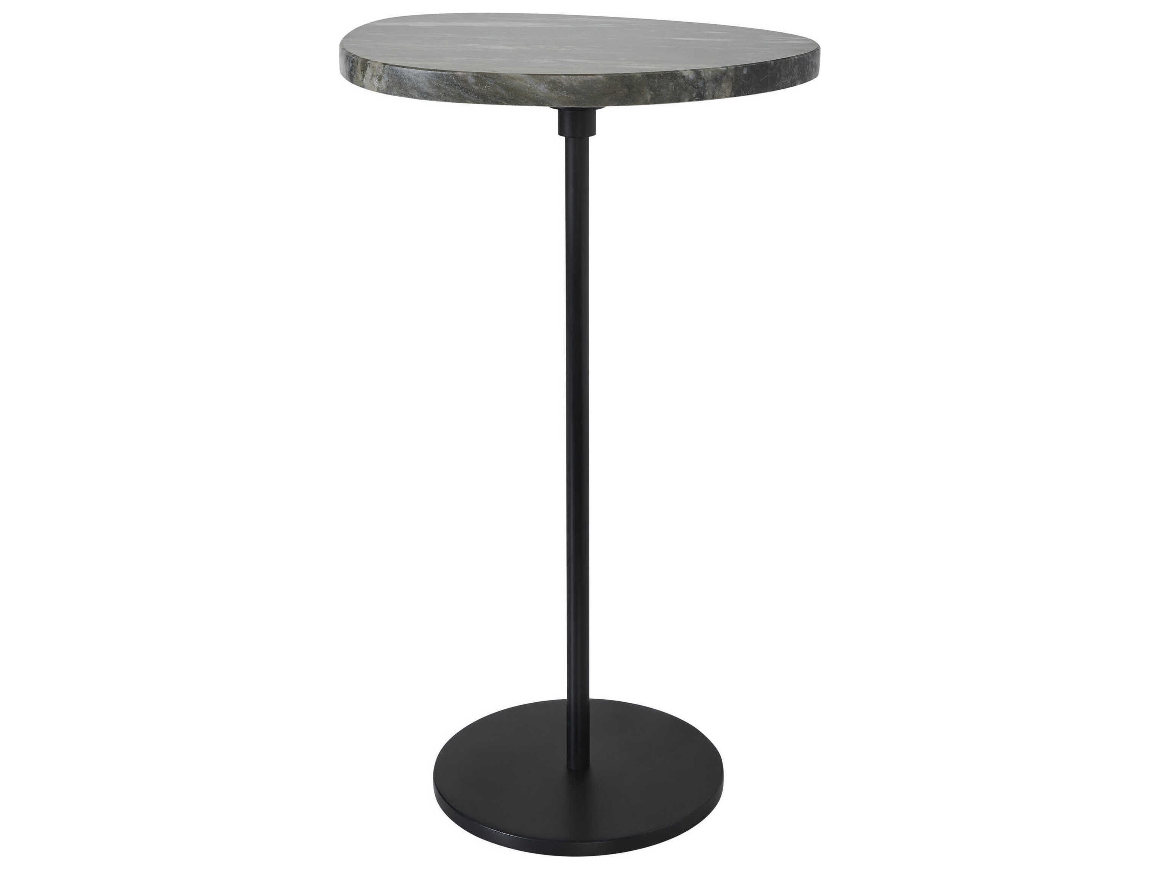 Renwil Adeline Marble Antique Green Black End Table