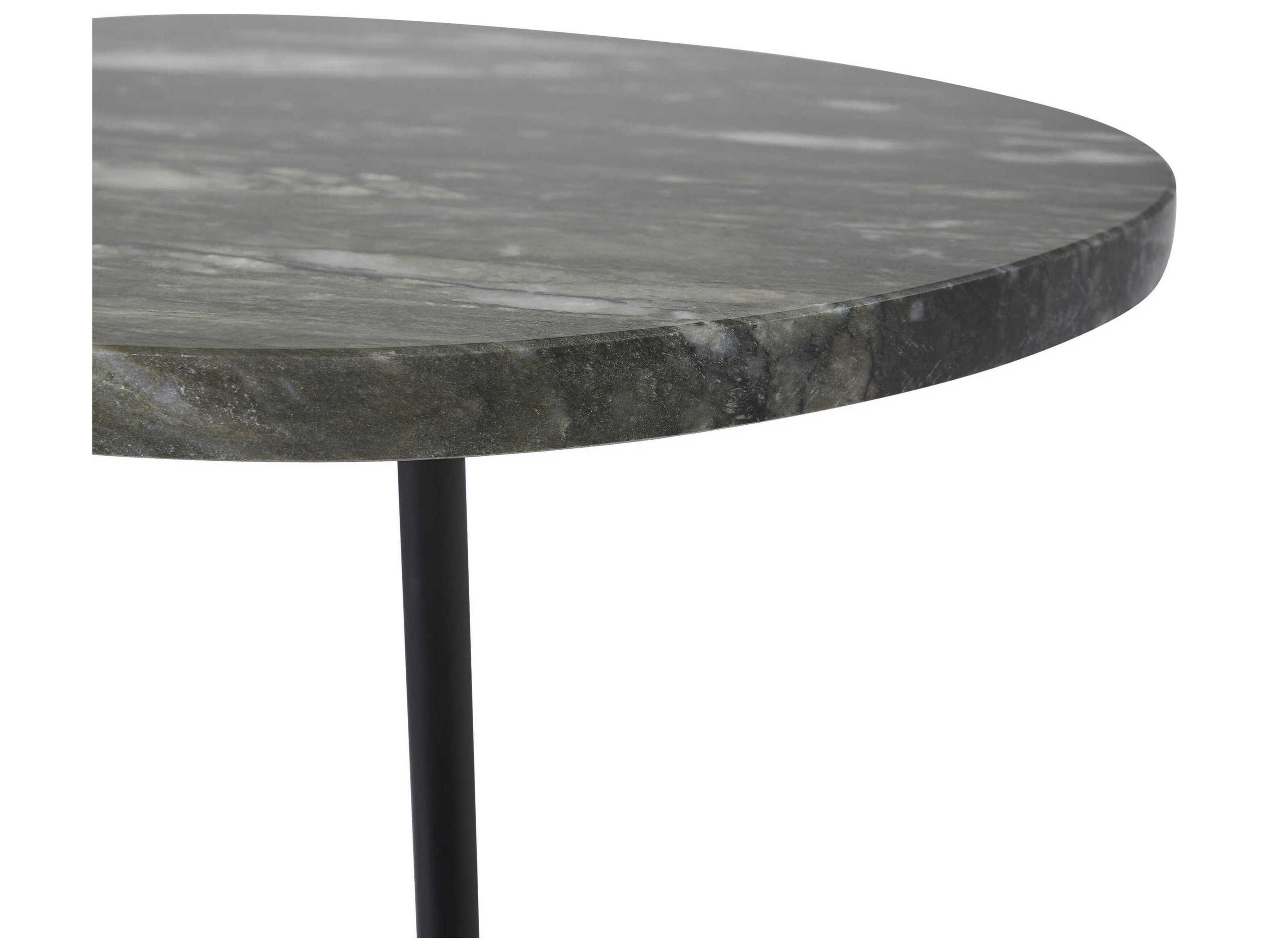 Renwil Adeline Marble Antique Green Black End Table