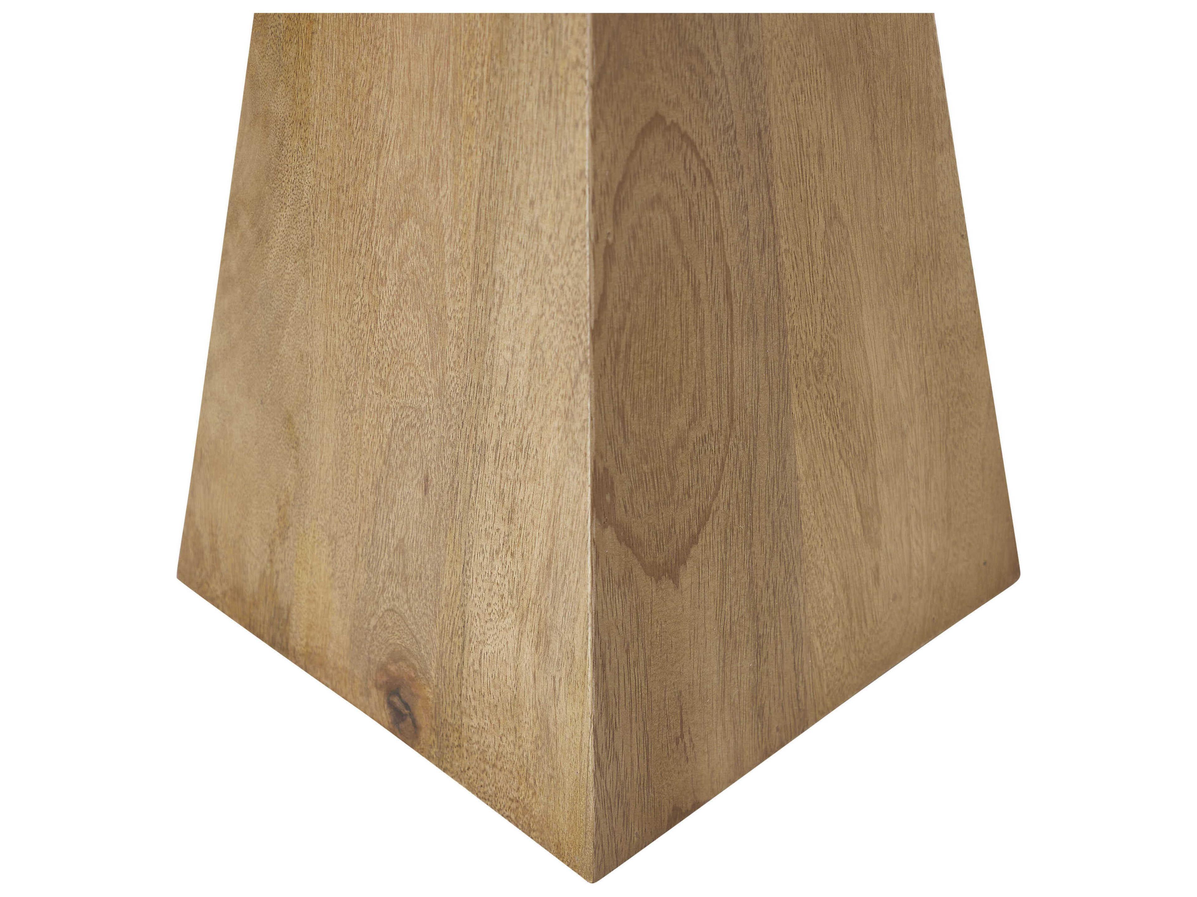 Renwil Garnett Rectangular Wood Light Brown End Table