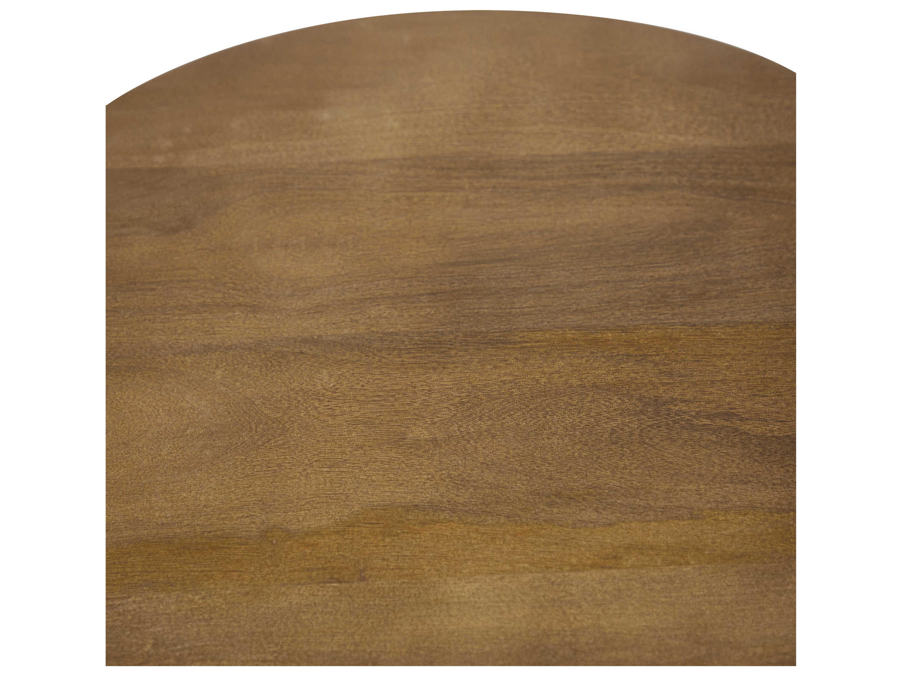 Renwil Honey Round Wood Light Brown End Table