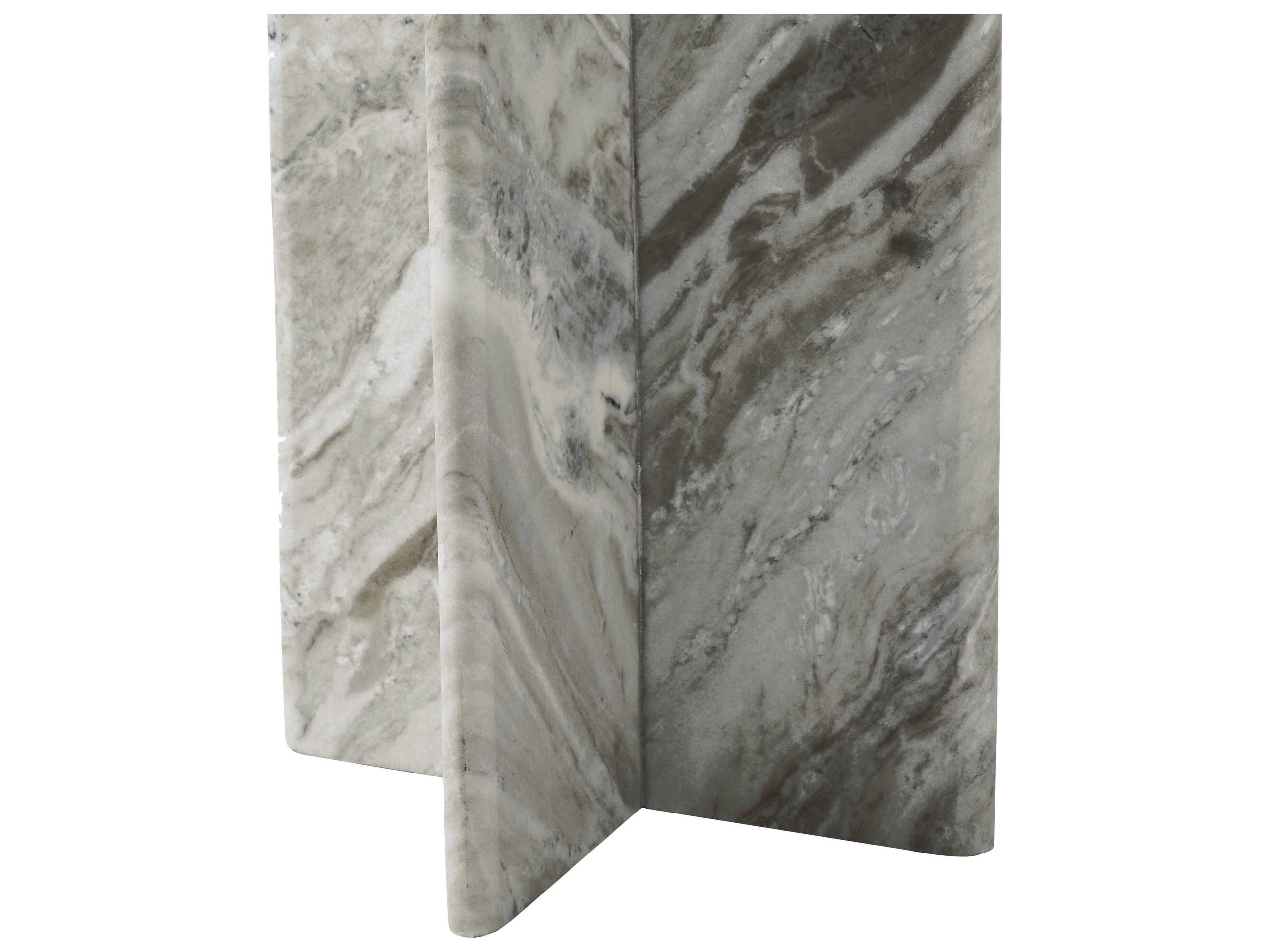 Renwil Grayson Square Marble Natural End Table